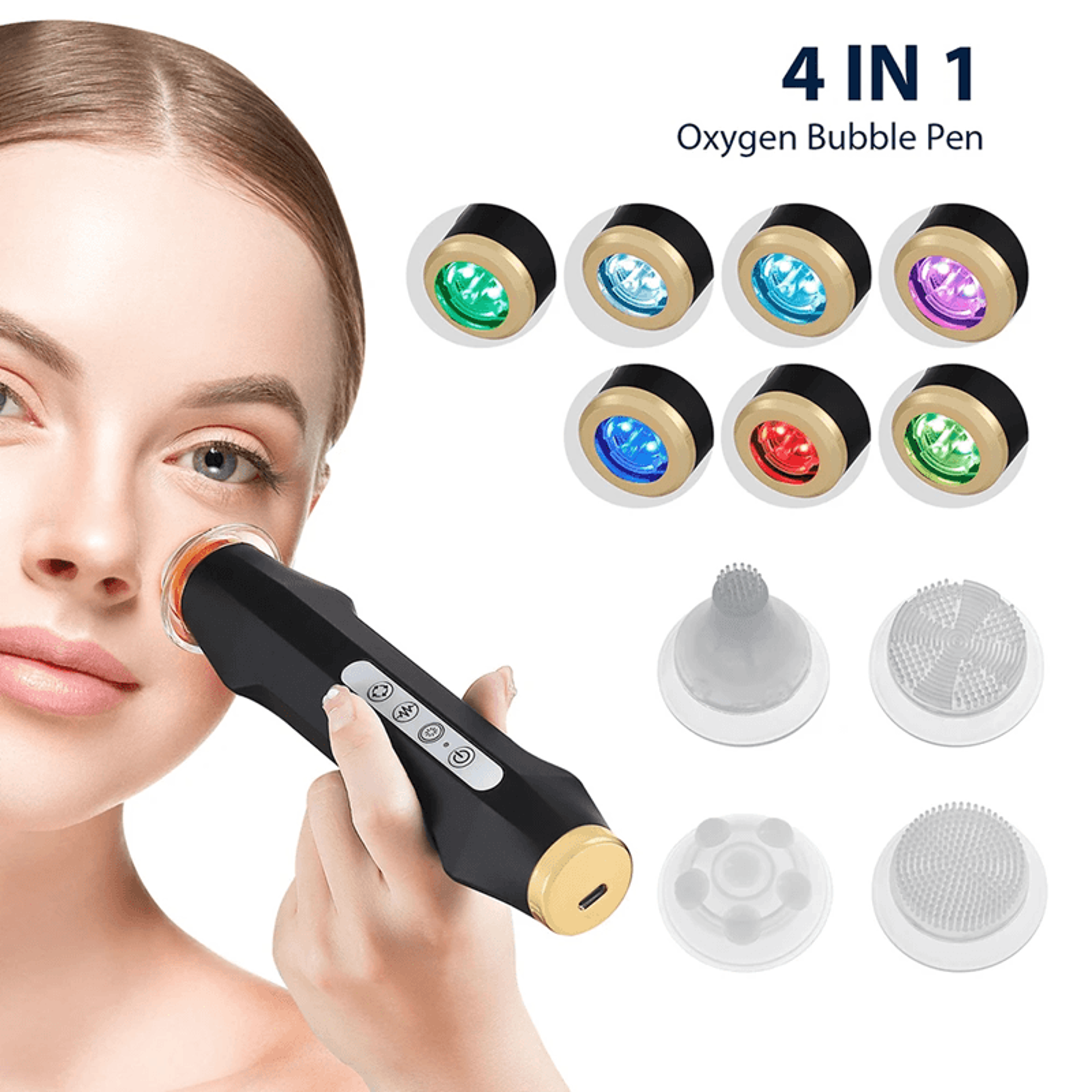 OxyGlow 7 Color CO2 Oxygen Bubble Facial Machine For Deep Skin Rejuvenation And Spa Care 1