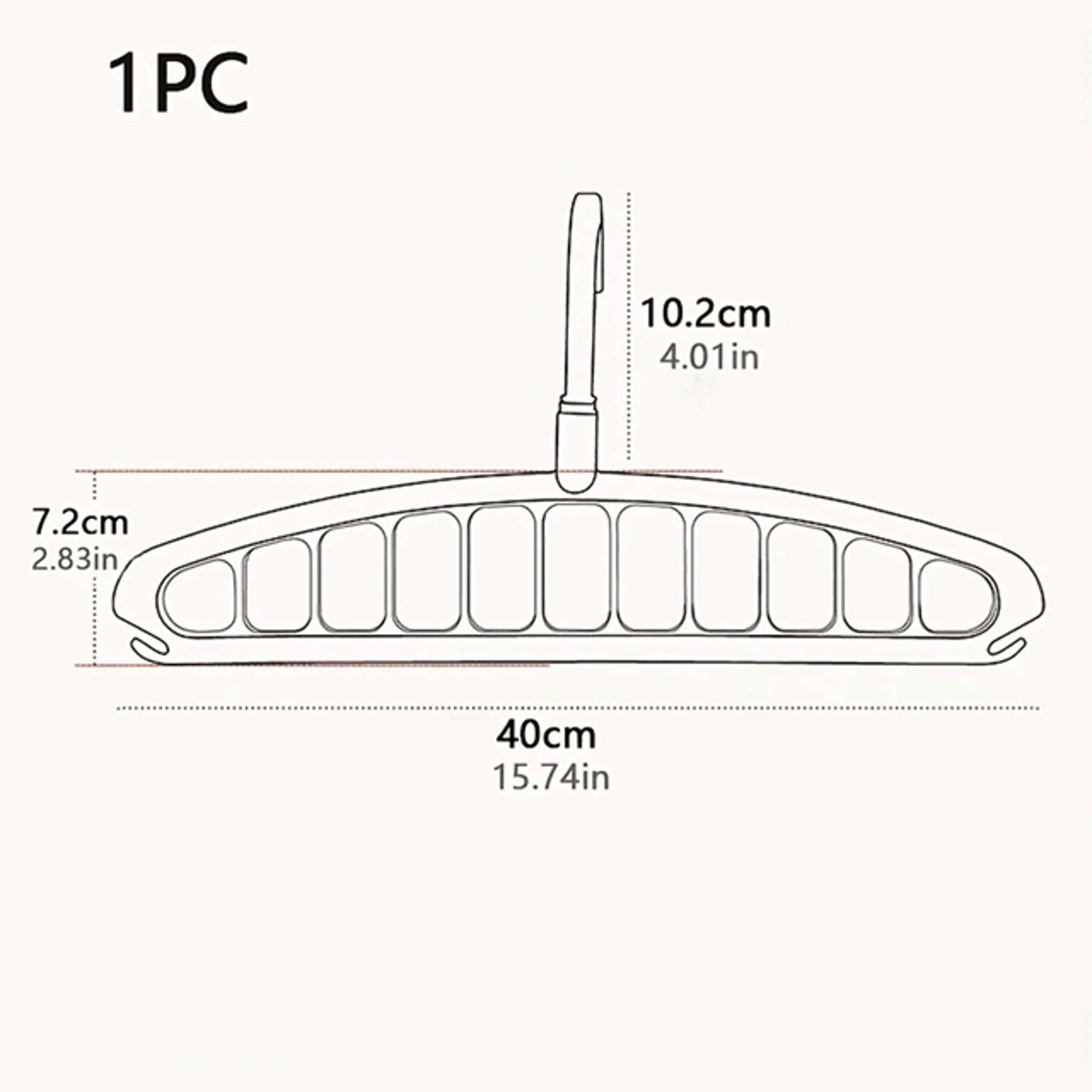 SpaceMax Folding Multi Hole Clothes Hanger And Wardrobe Organizer For Space Saving Storage 2