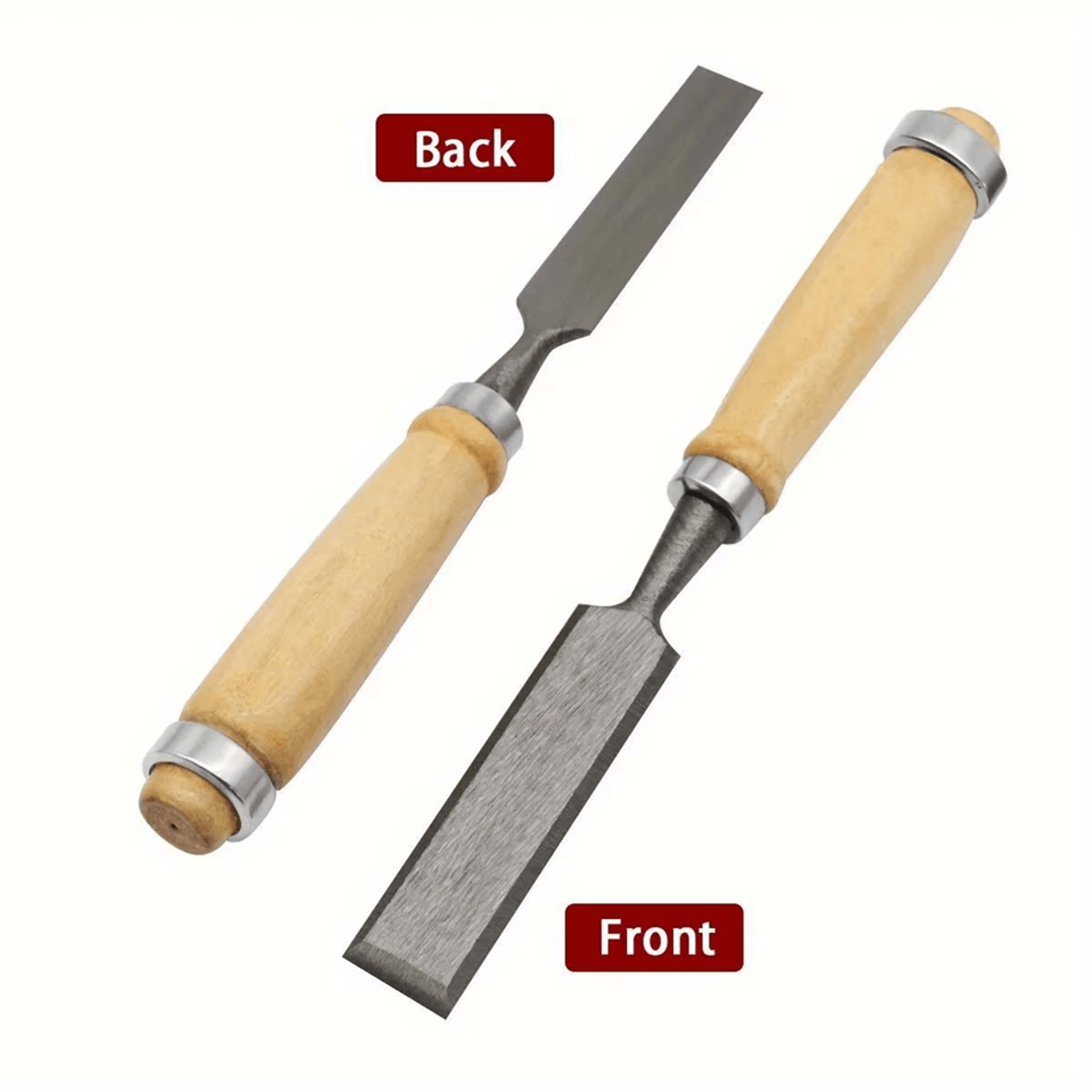 CraftEdge 4 Piece Wood Carving Chisel Set With Beech Handles For Precision Woodworking 3