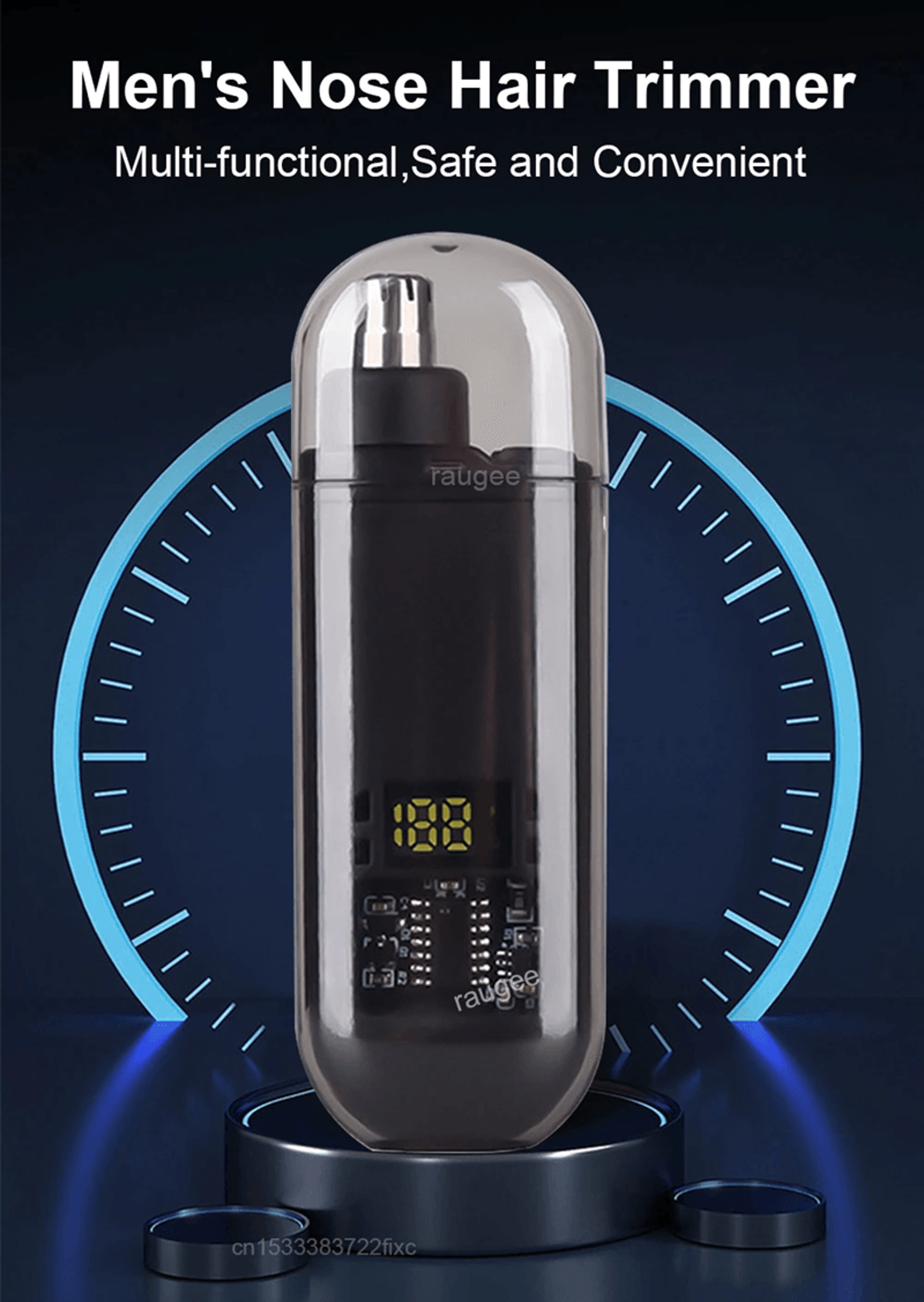 PrecisionGroom USB Rechargeable Nose  Ear Hair Trimmer 0
