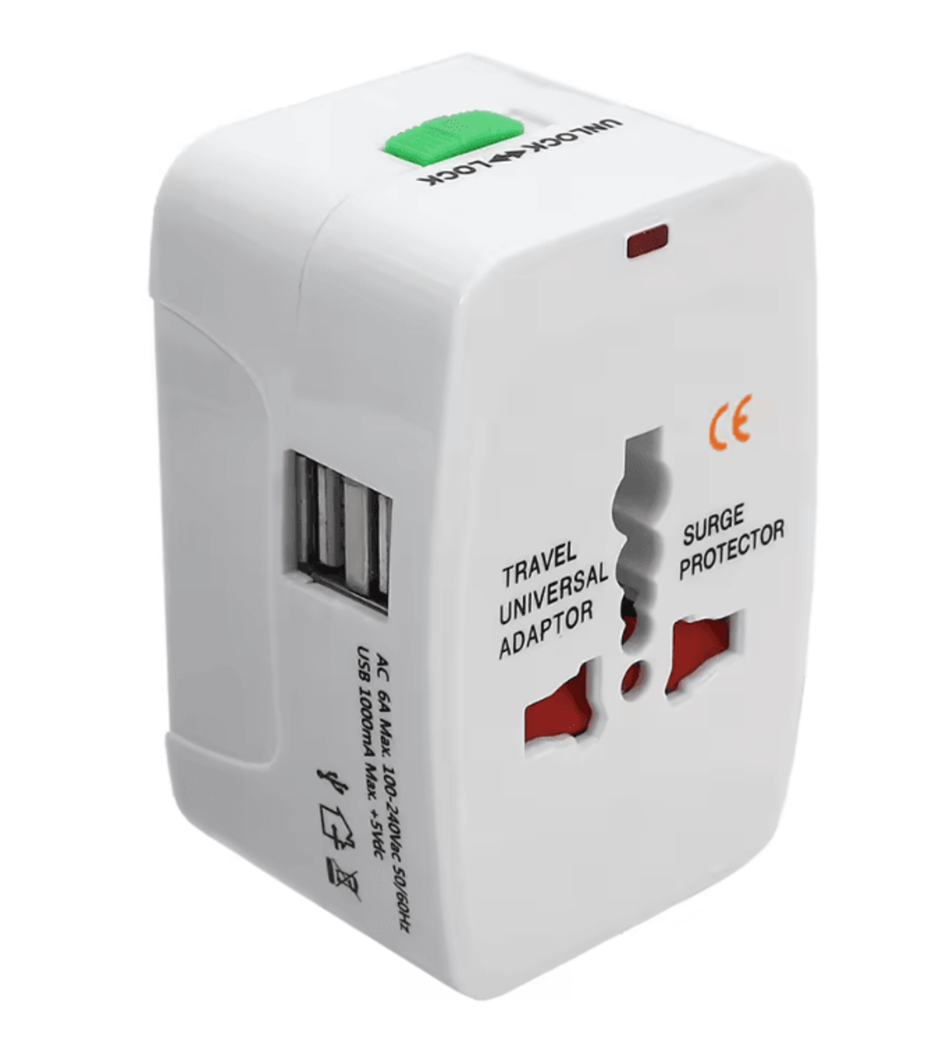 GlobeCharge AllinOne International Plug Adapter 3