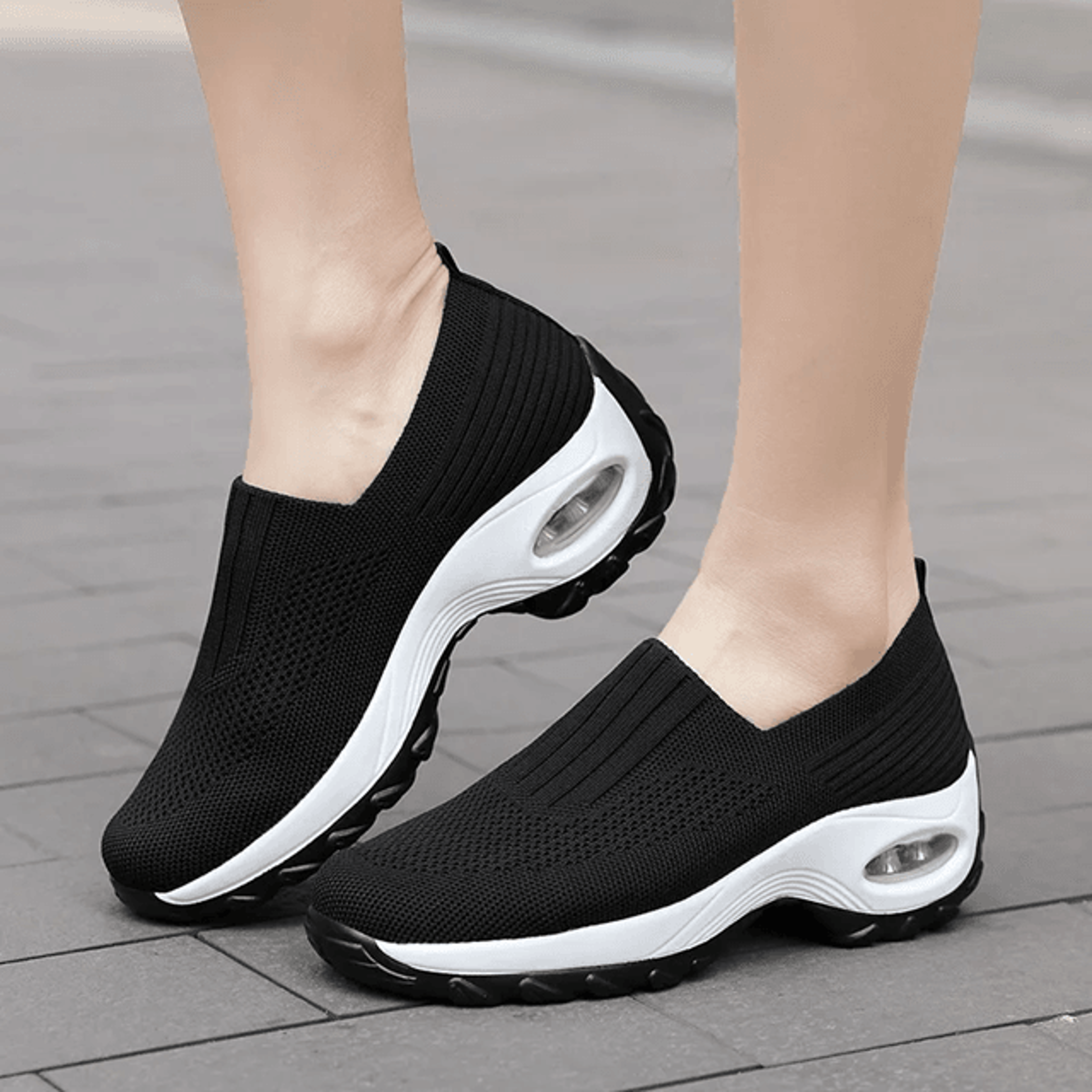 WalkEase Orthopedic Platform Mesh SlipOn Shoes For Women 1