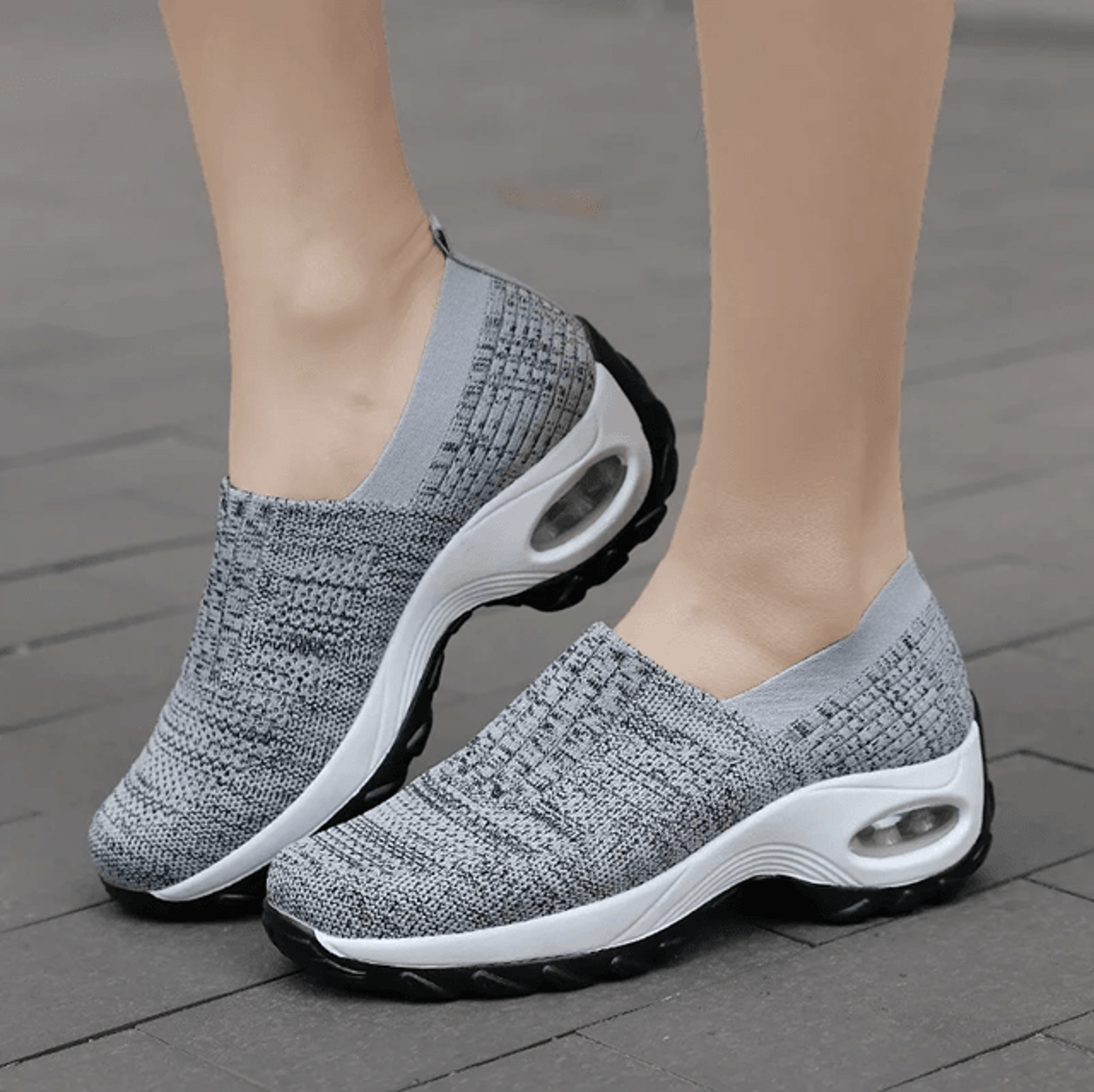 WalkEase Orthopedic Platform Mesh SlipOn Shoes For Women 5