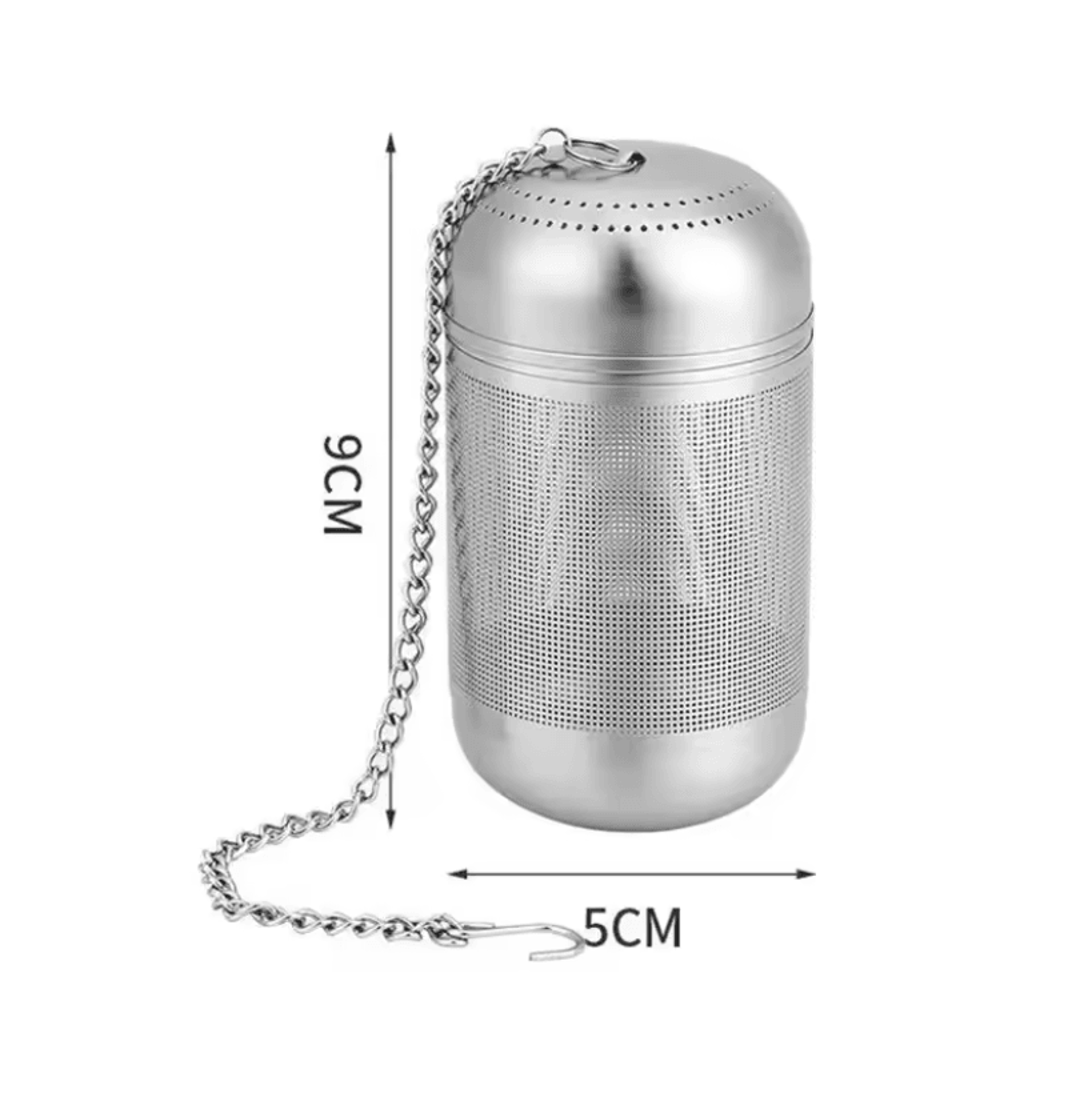 BrewEase Stainless Steel Tea Infuser Ball With Fine Mesh Filter 7