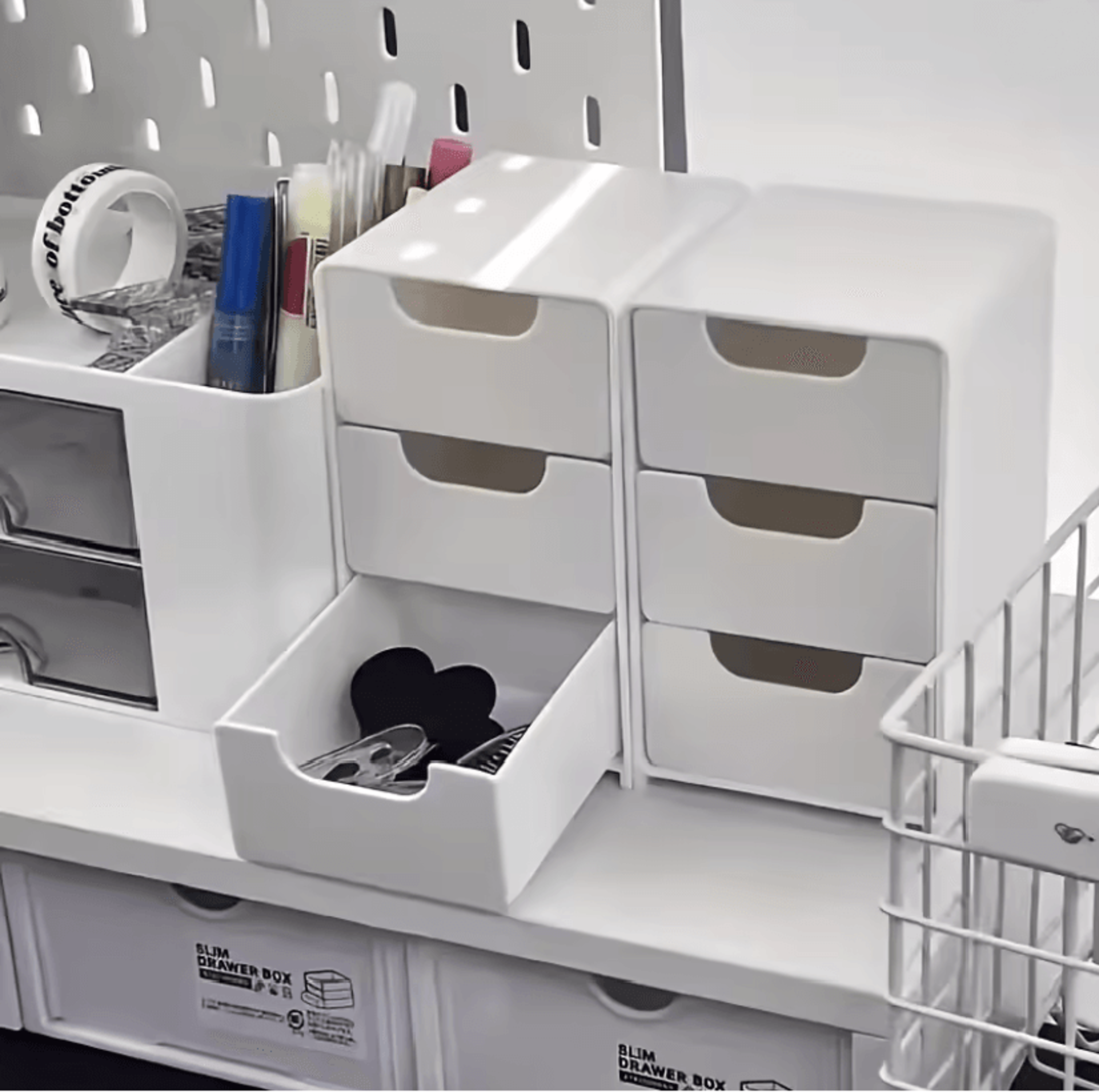 OrganEase 3 Tier Desk Organizer With Drawers 0
