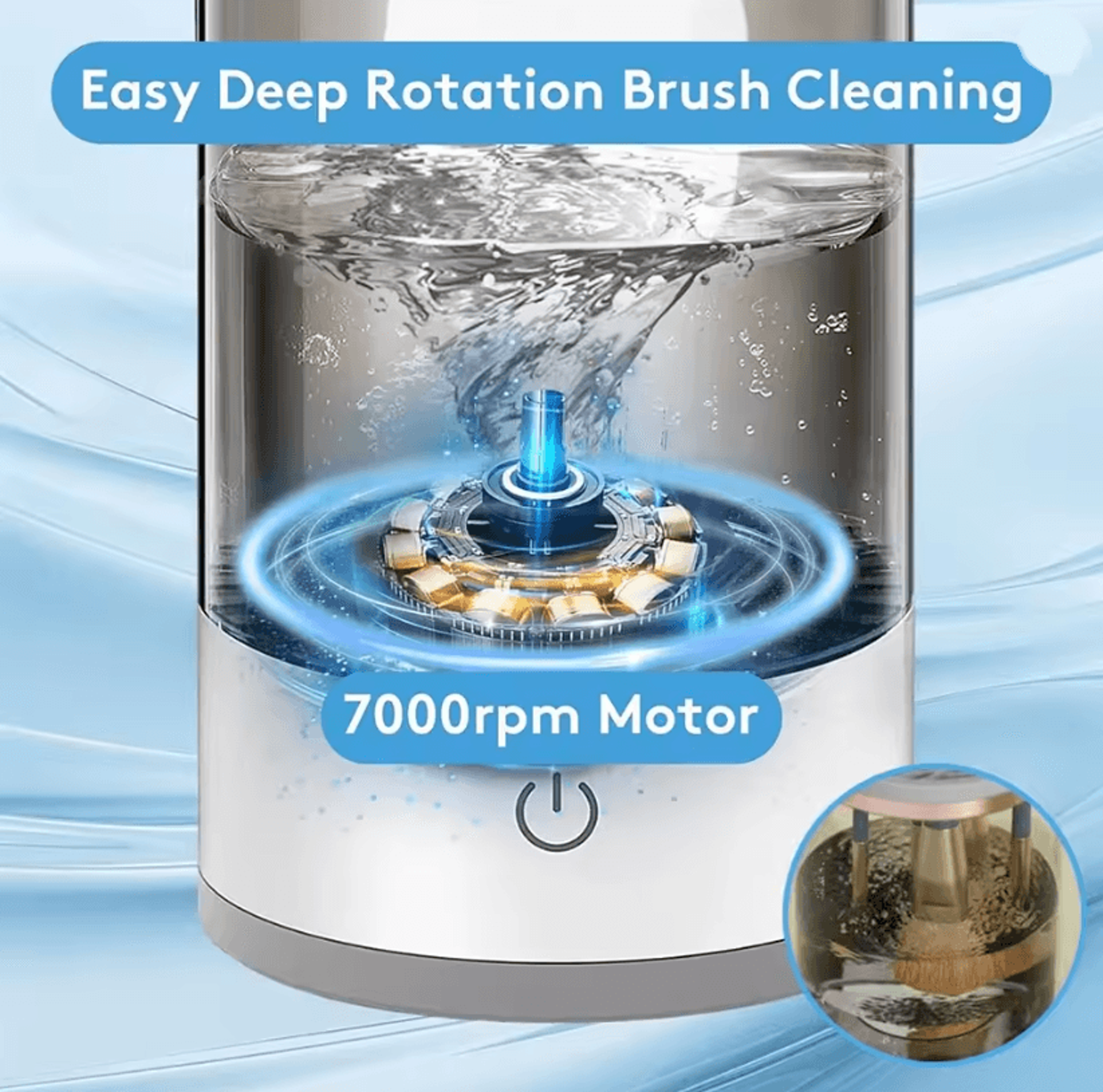 GlowSpin Electric Makeup Brush Cleaner Automatic Rechargeable Cleaning Tool 1