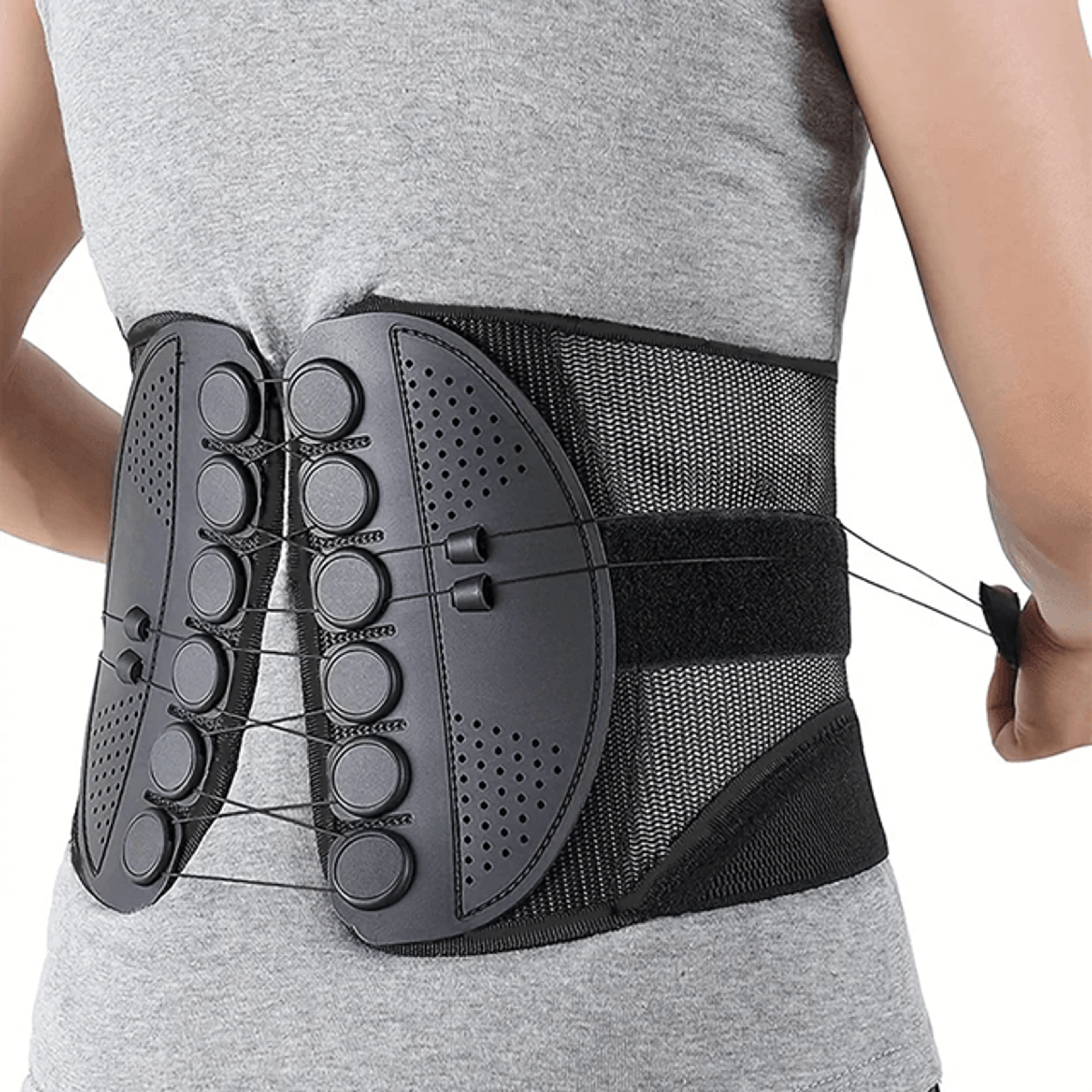 AirFlex Adjustable Sports Waist Support Belt  Breathable Mesh Back Brace For Fitness Hiking  Everyd 5