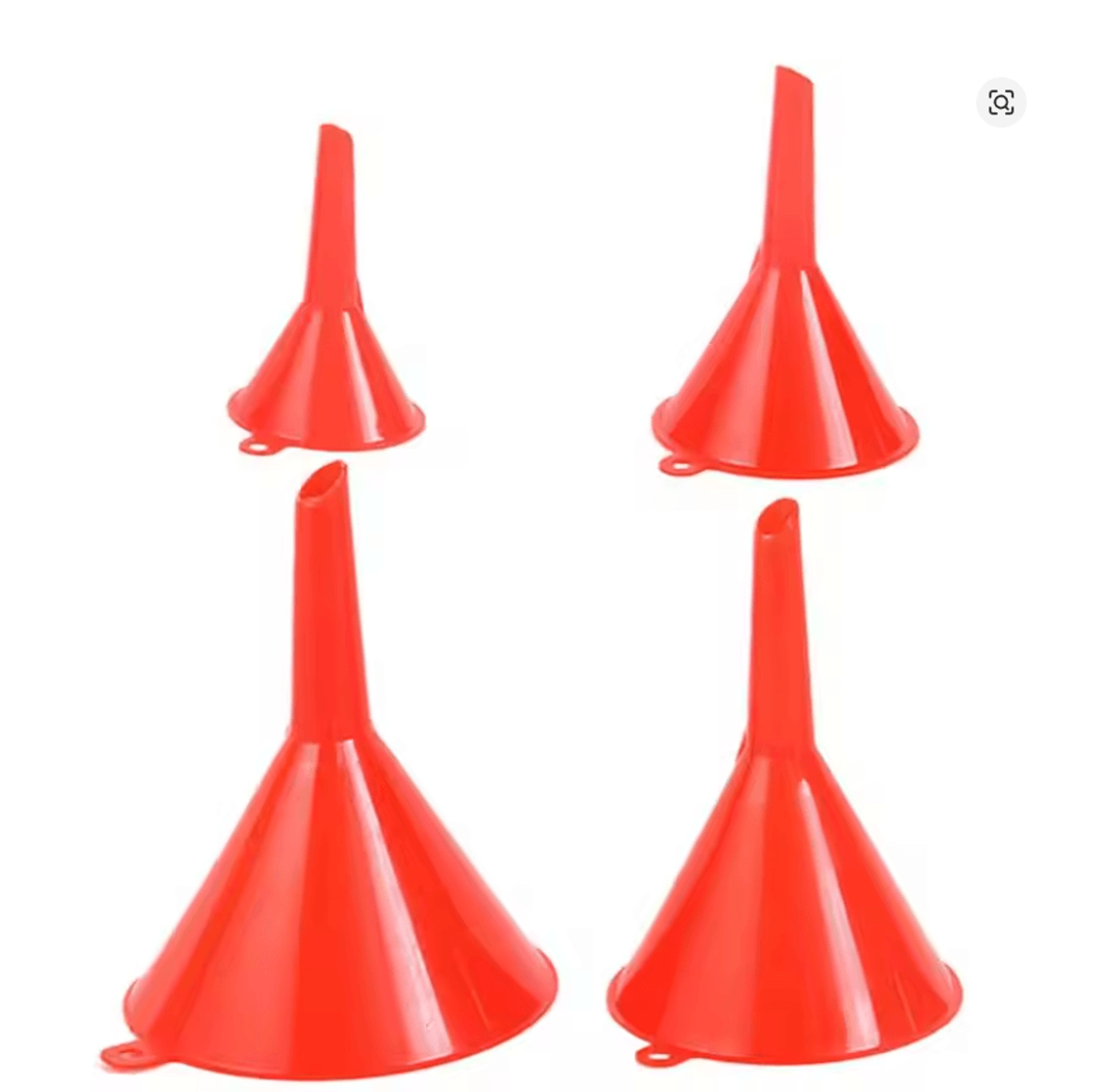 FlowEase 4 Piece Plastic Kitchen Funnel Set For Home Auto And Everyday Use 0