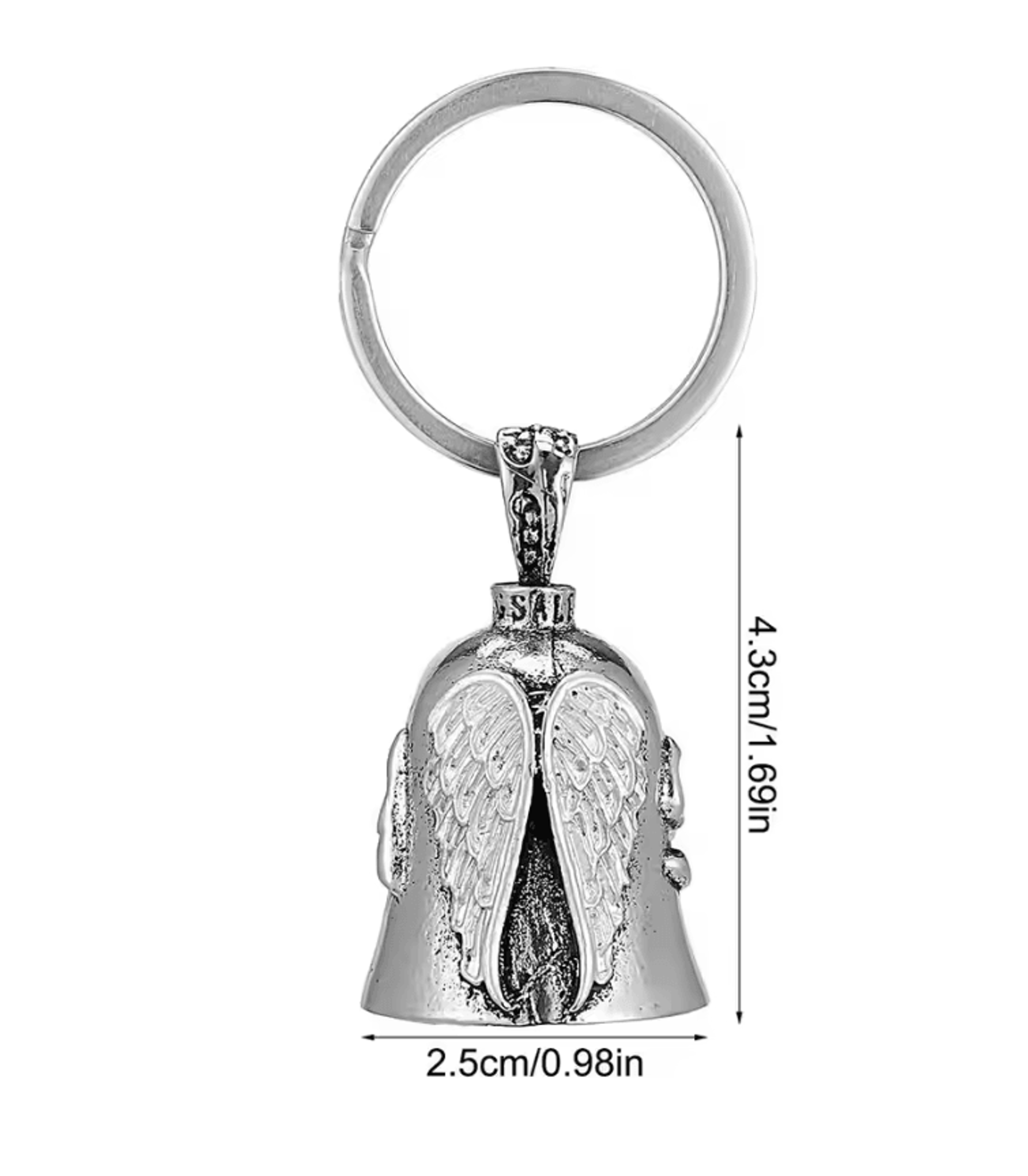 RideGuard Stainless Steel Motorcycle Guardian Bell With Keyring And Chain 4