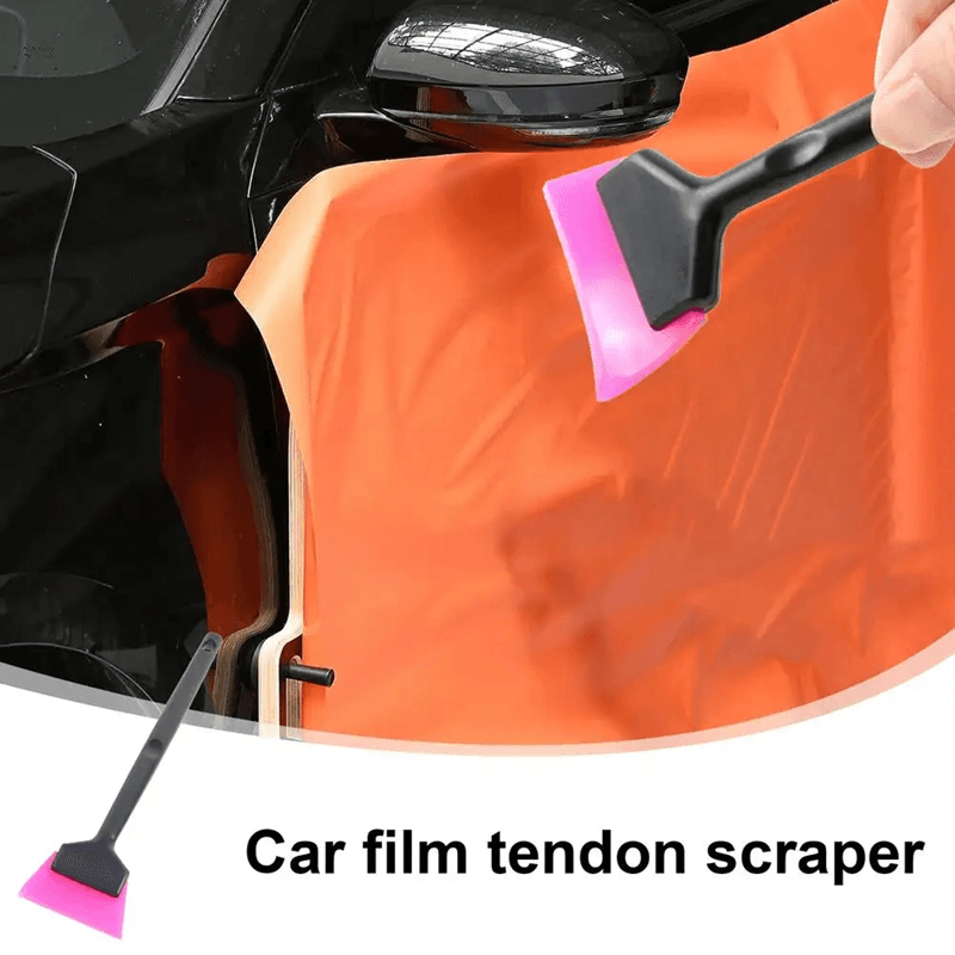 MiniEdge Car Window Tint And Mirror Squeegee Soft Rubber Blade Scraper For Corners And Windshields 0