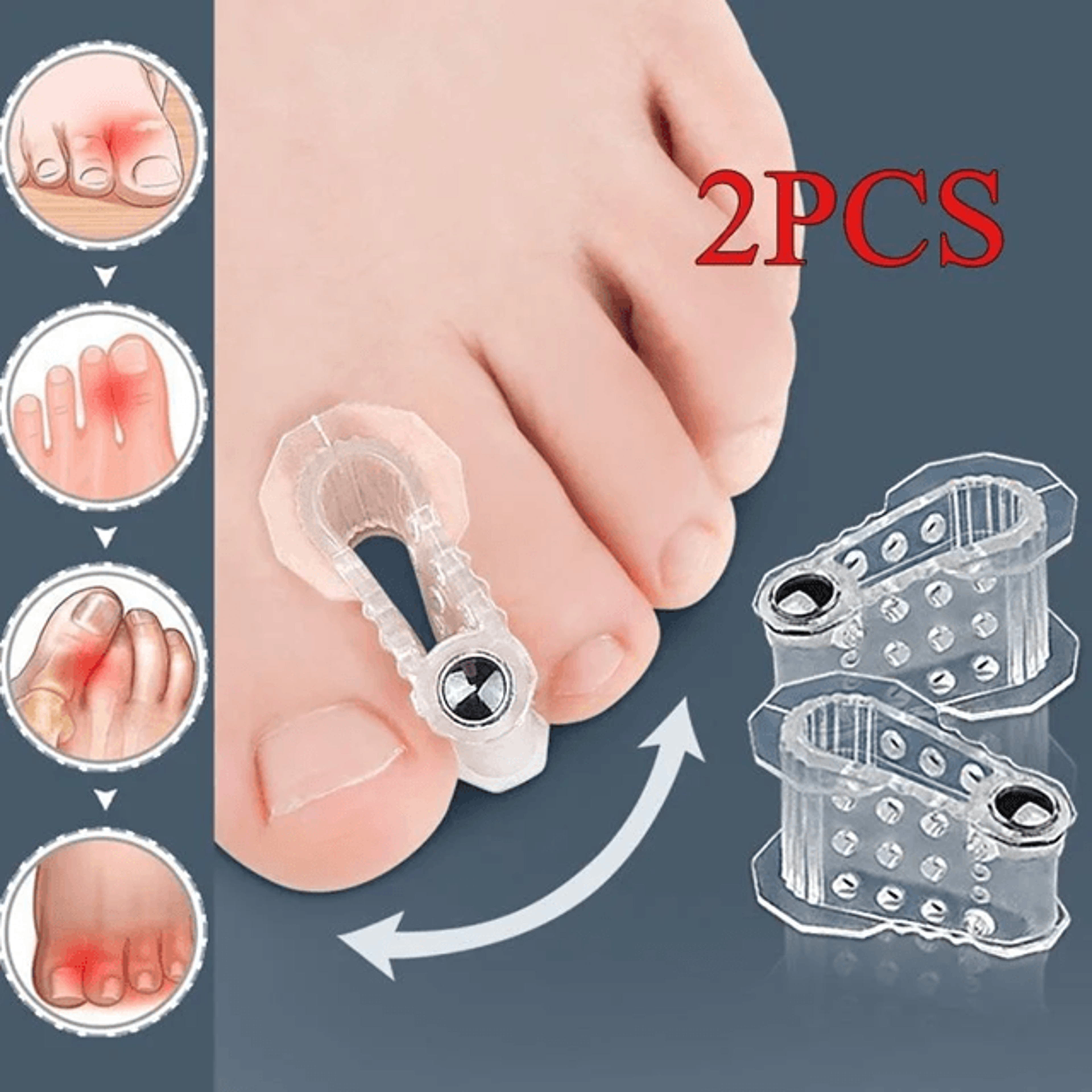 AlignEase Bunion Corrector  Toe Spreader Set  Hallux Valgus Relief Tool 0