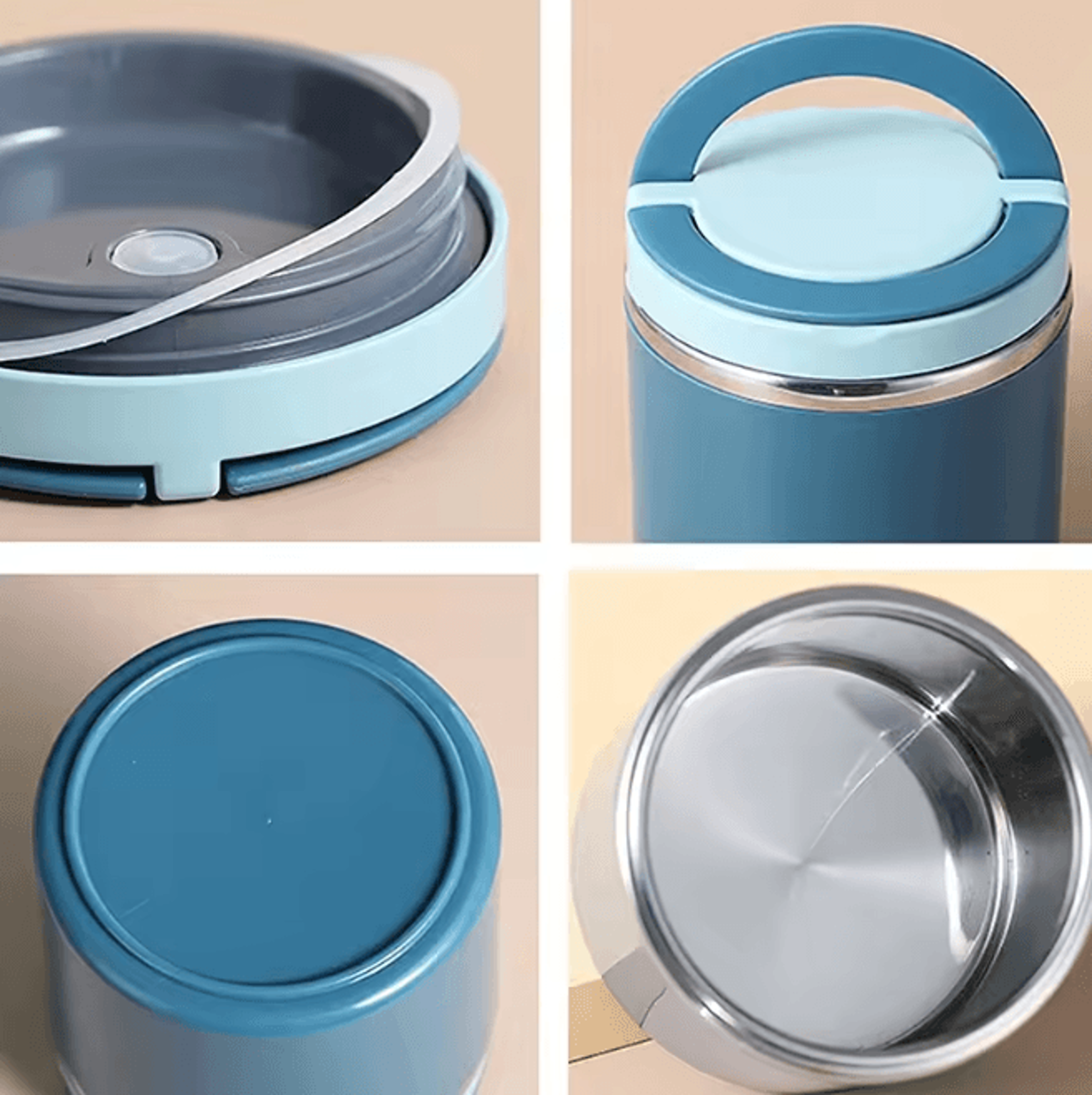 ThermoVault Stainless Steel Food Jar 630  1000 Ml Insulated Lunch Thermos 3