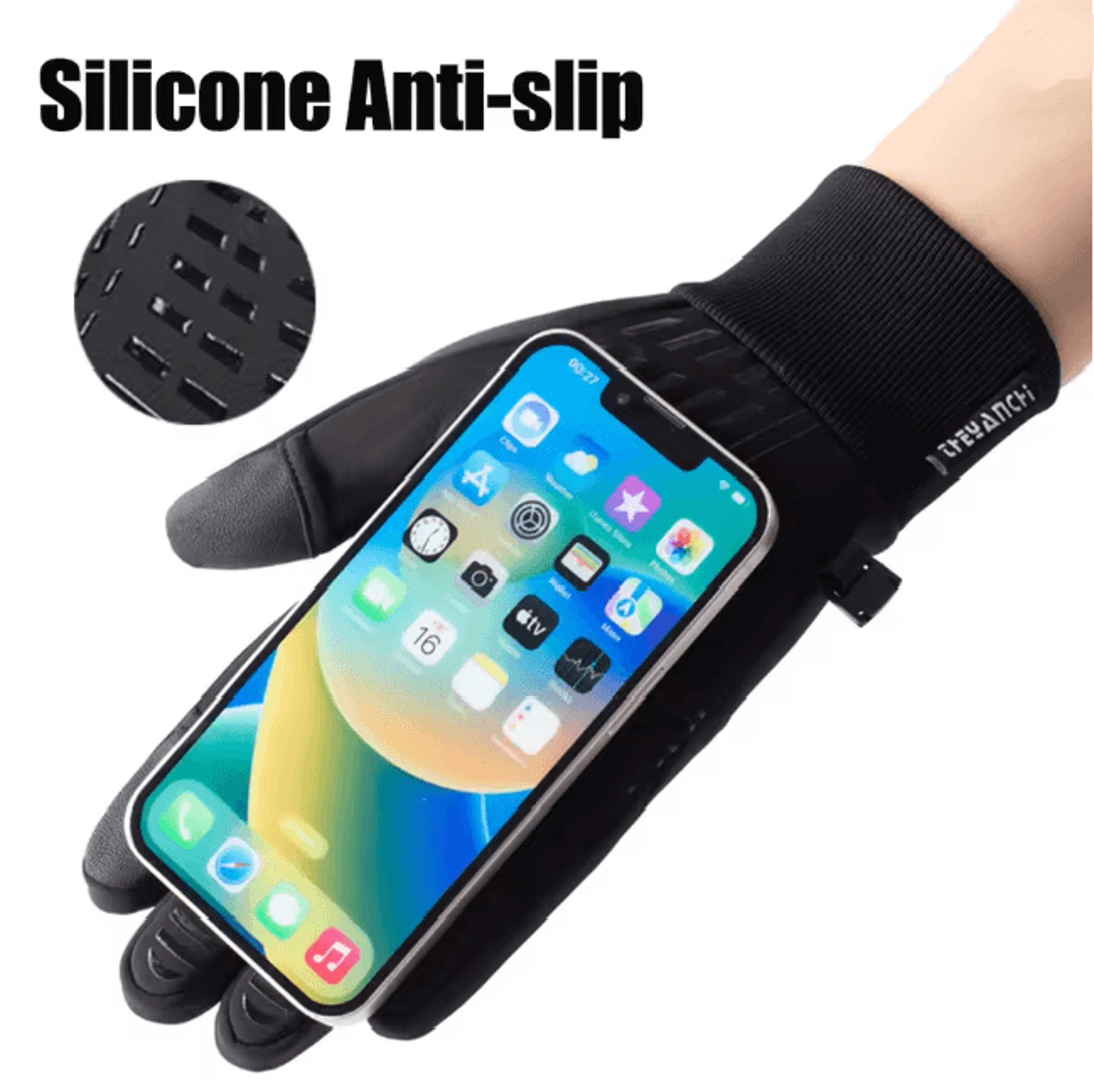 FrostGrip Flip Open Two Finger Winter Gloves For Men And Women 2