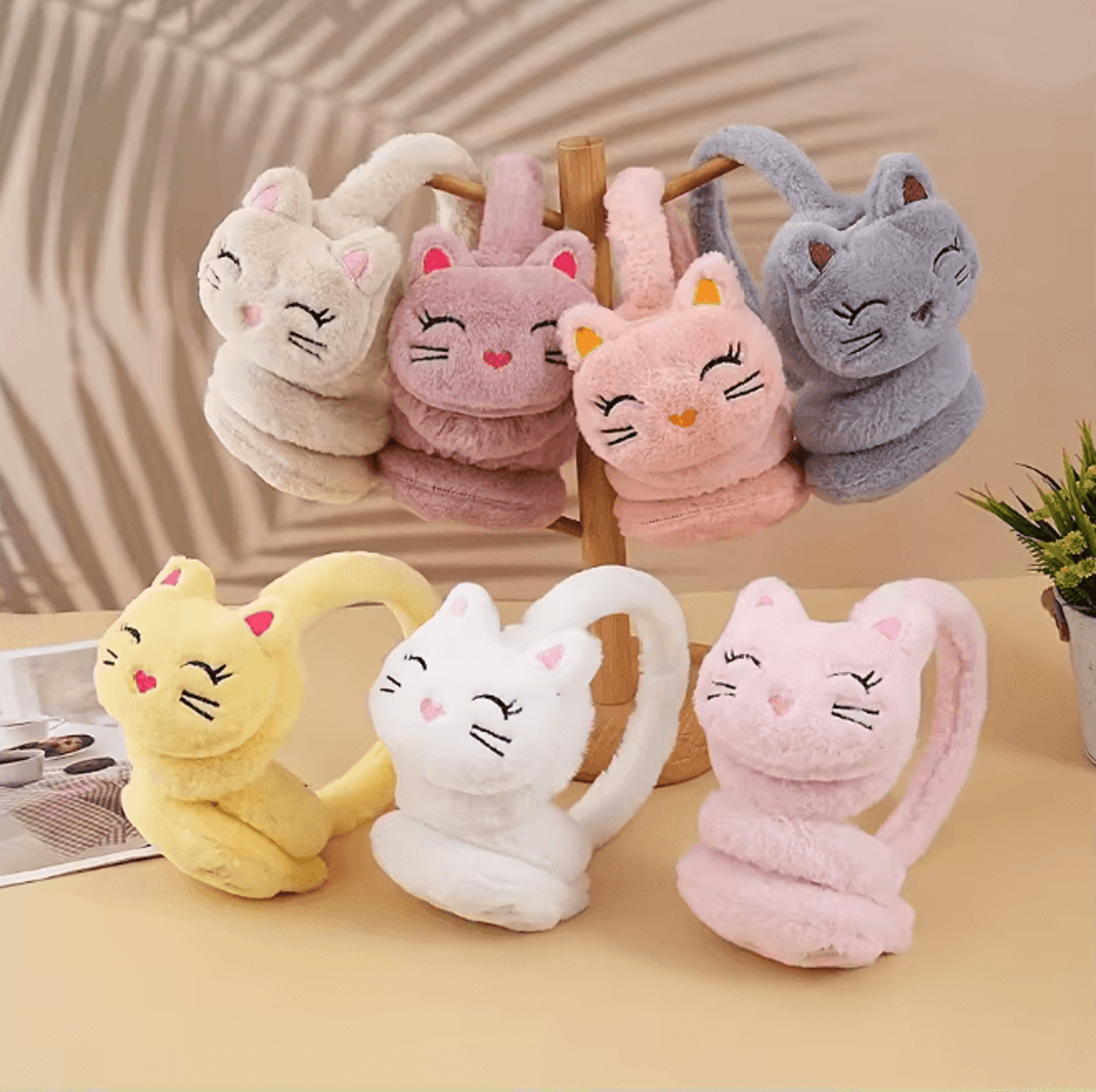 CozyCat Plush Earmuffs Winter Warm Ear Protection 0