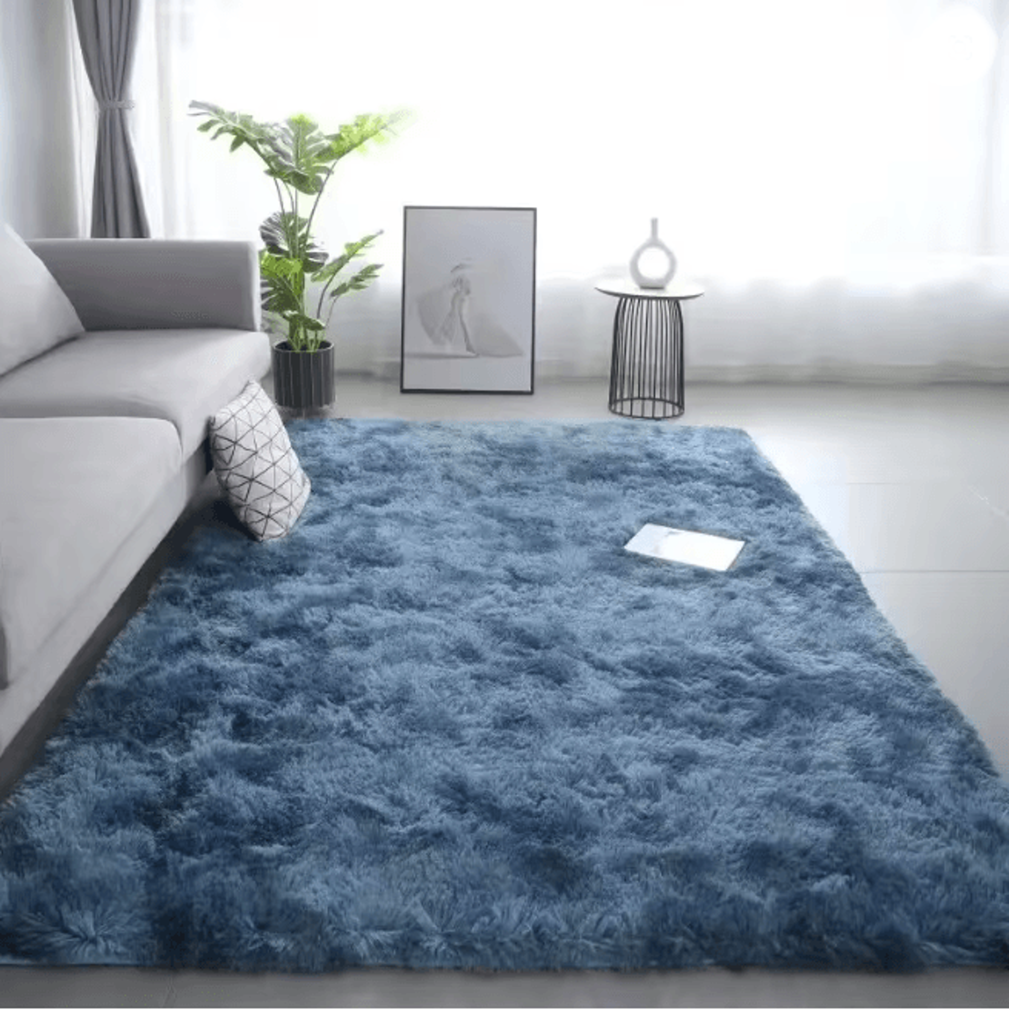 VeluSoft Gradient Silk Wool Bedside And Living Room Rug 0