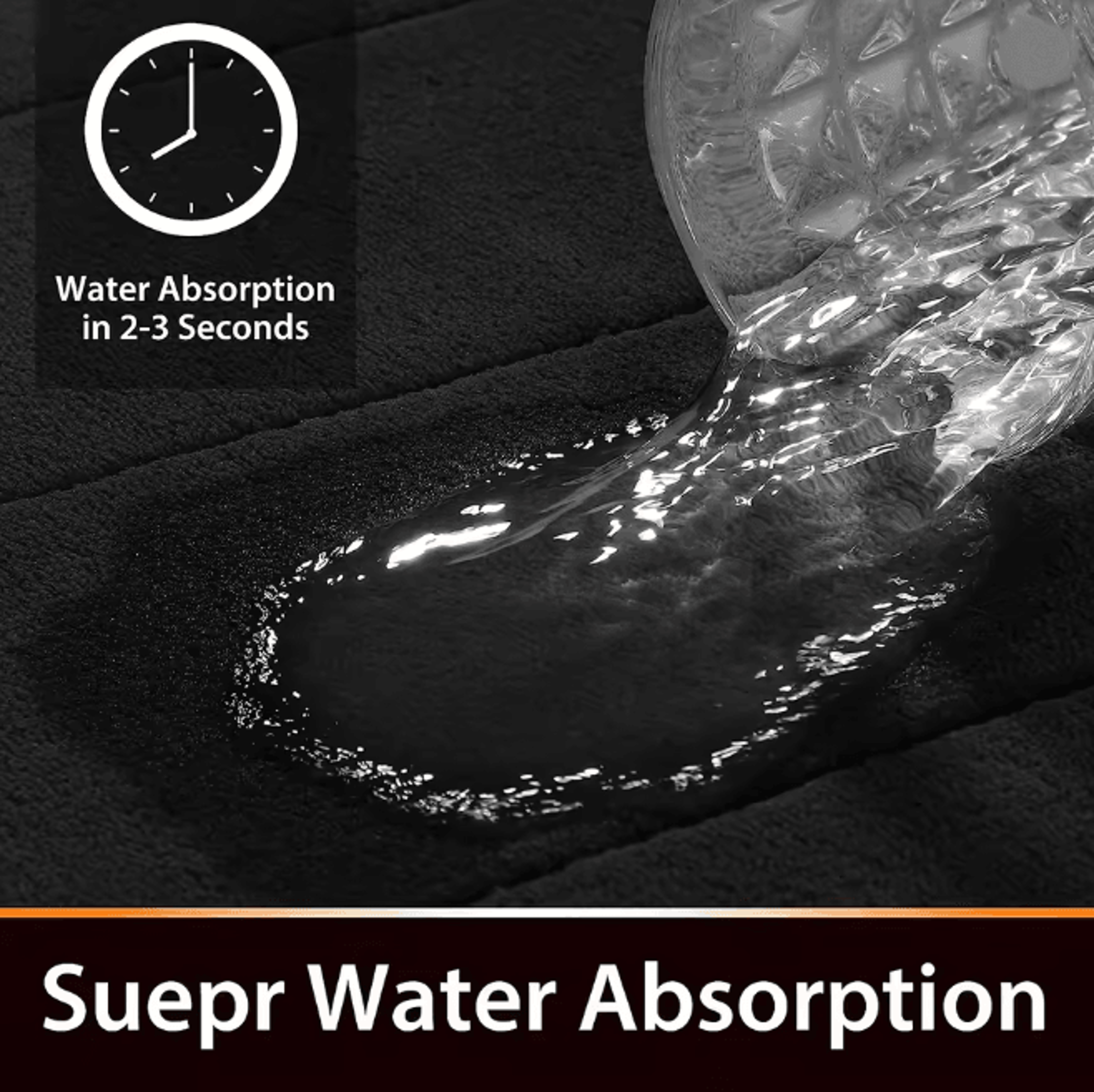 PlushFlannel Thickened Absorbent Bath  Floor Mat 1