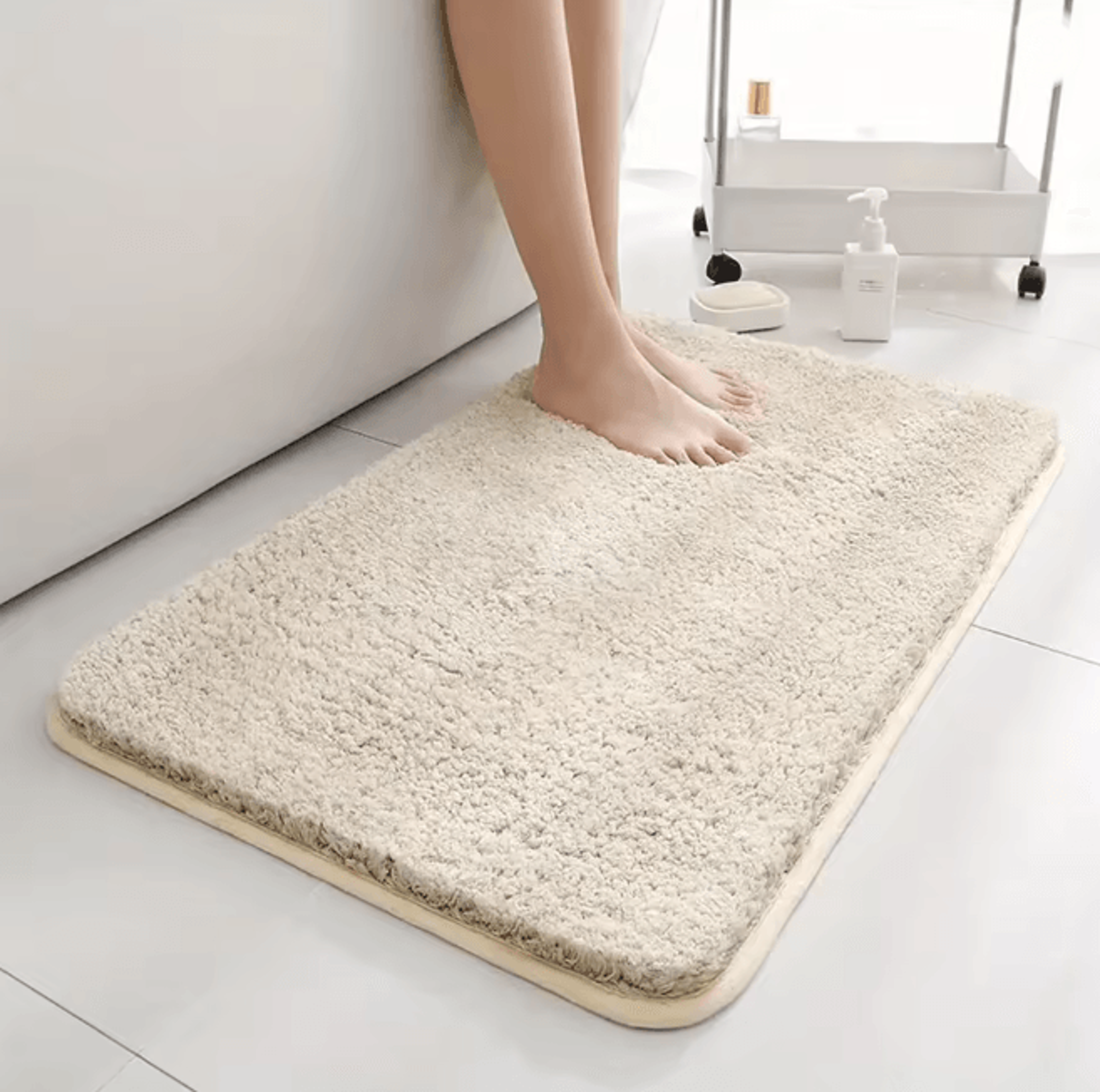 AquaPlush Thickened AntiSlip Absorbent Bathroom Mat 0