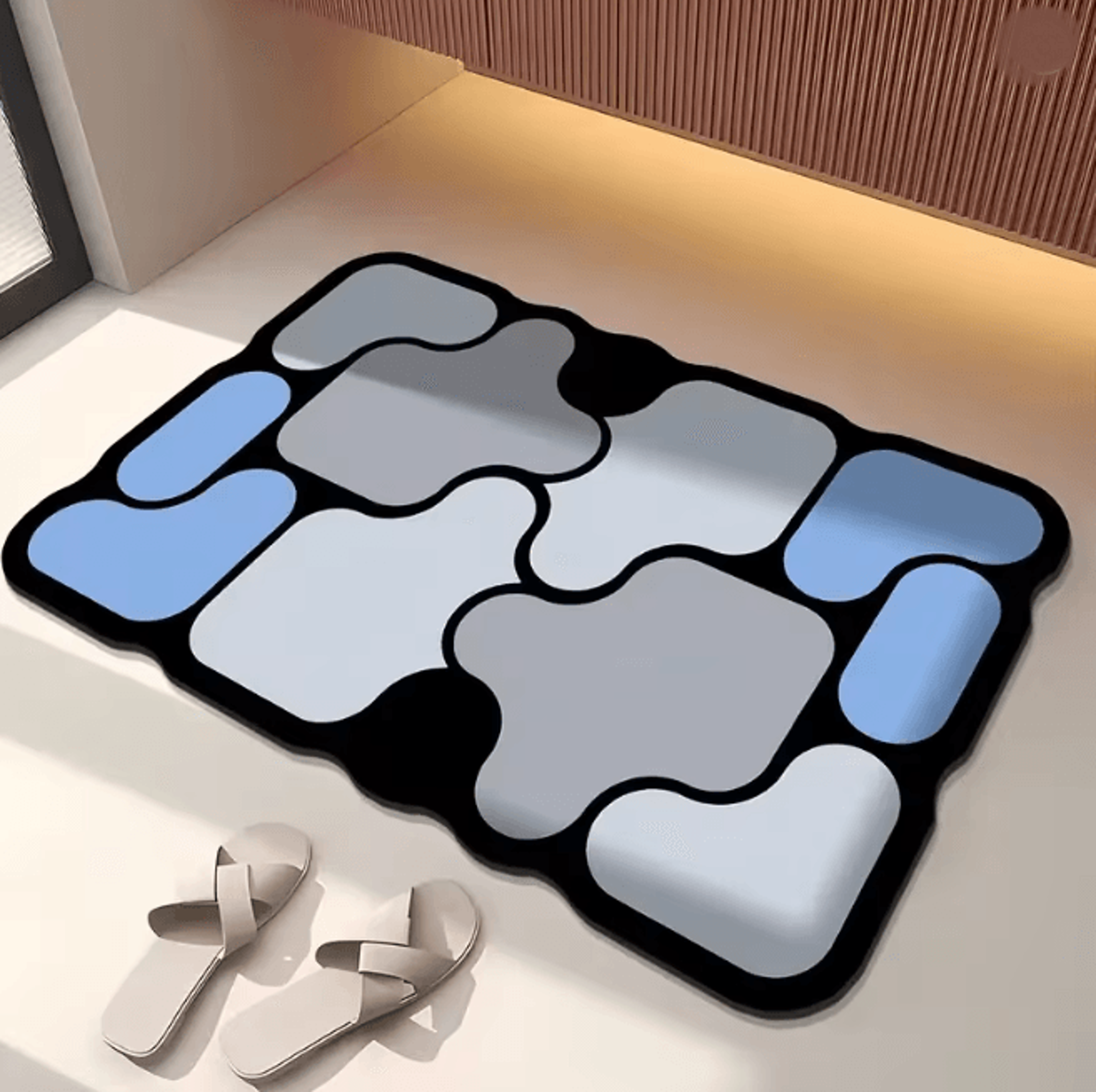 DiatroShape NonSlip Diatomite Absorbent Bathroom Floor Mat 5