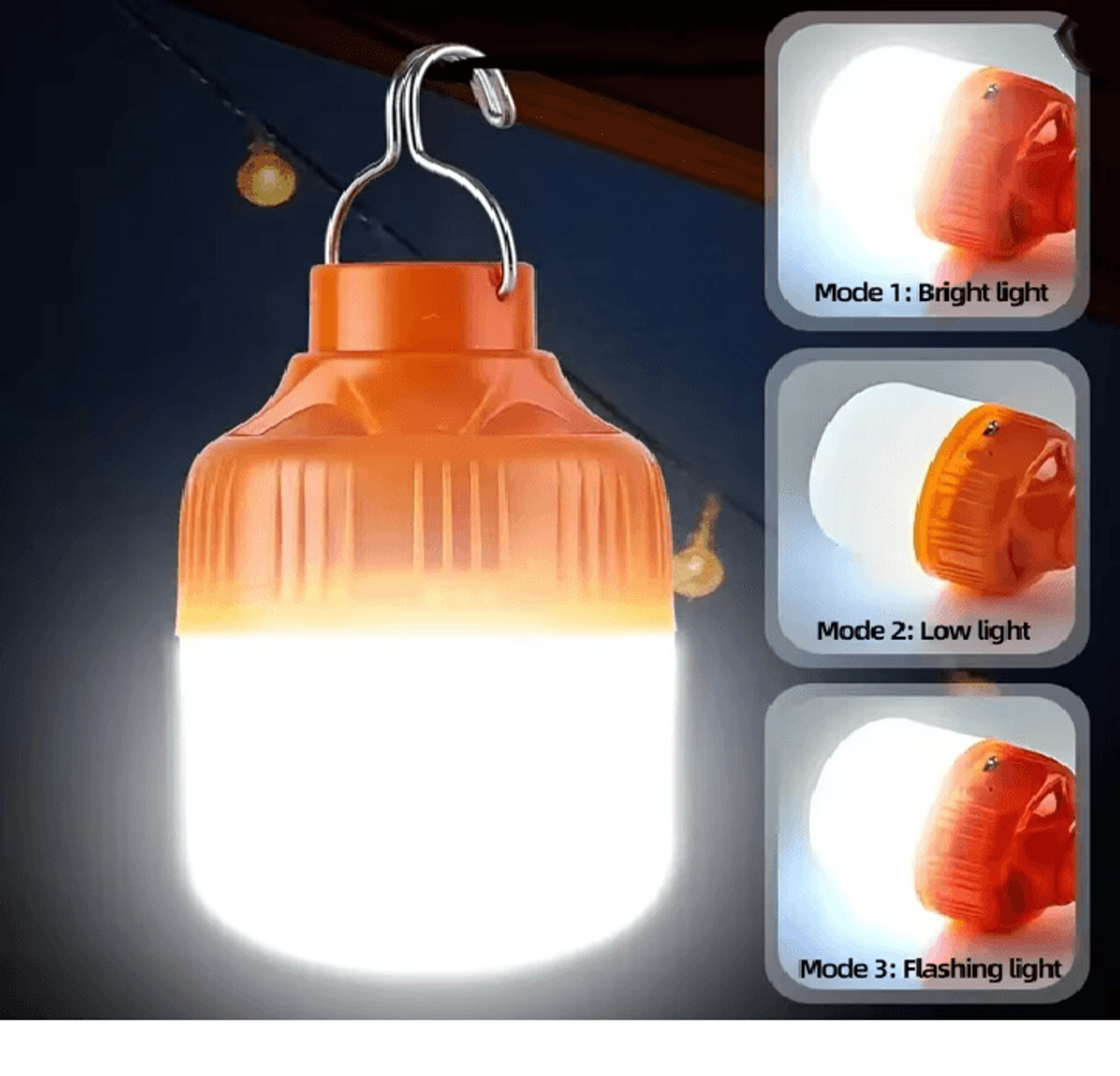 LumiCamp Portable USB Rechargeable LED Pendant Light 1