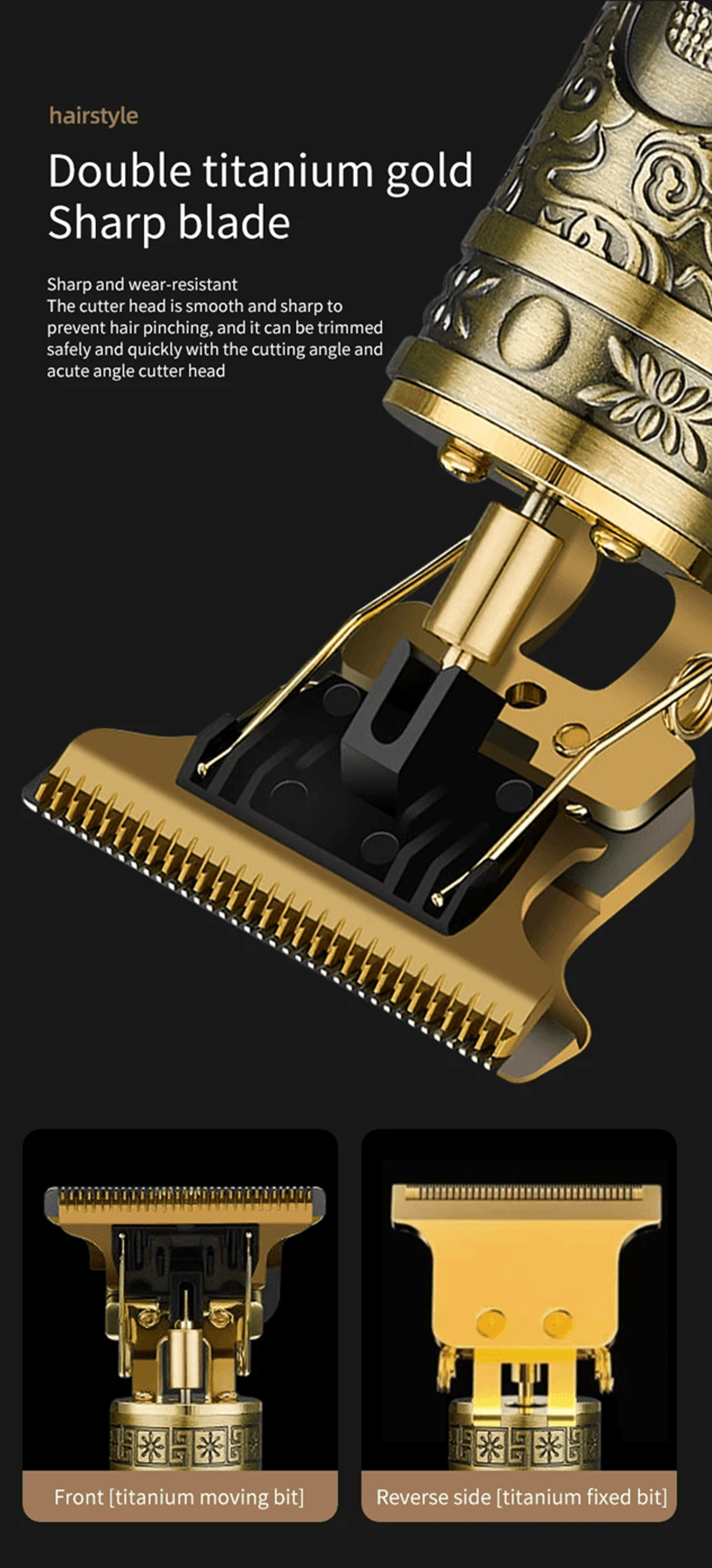 ProTrim USB Cordless Hair Clipper  Professional Beard  Hair Grooming Machine 0