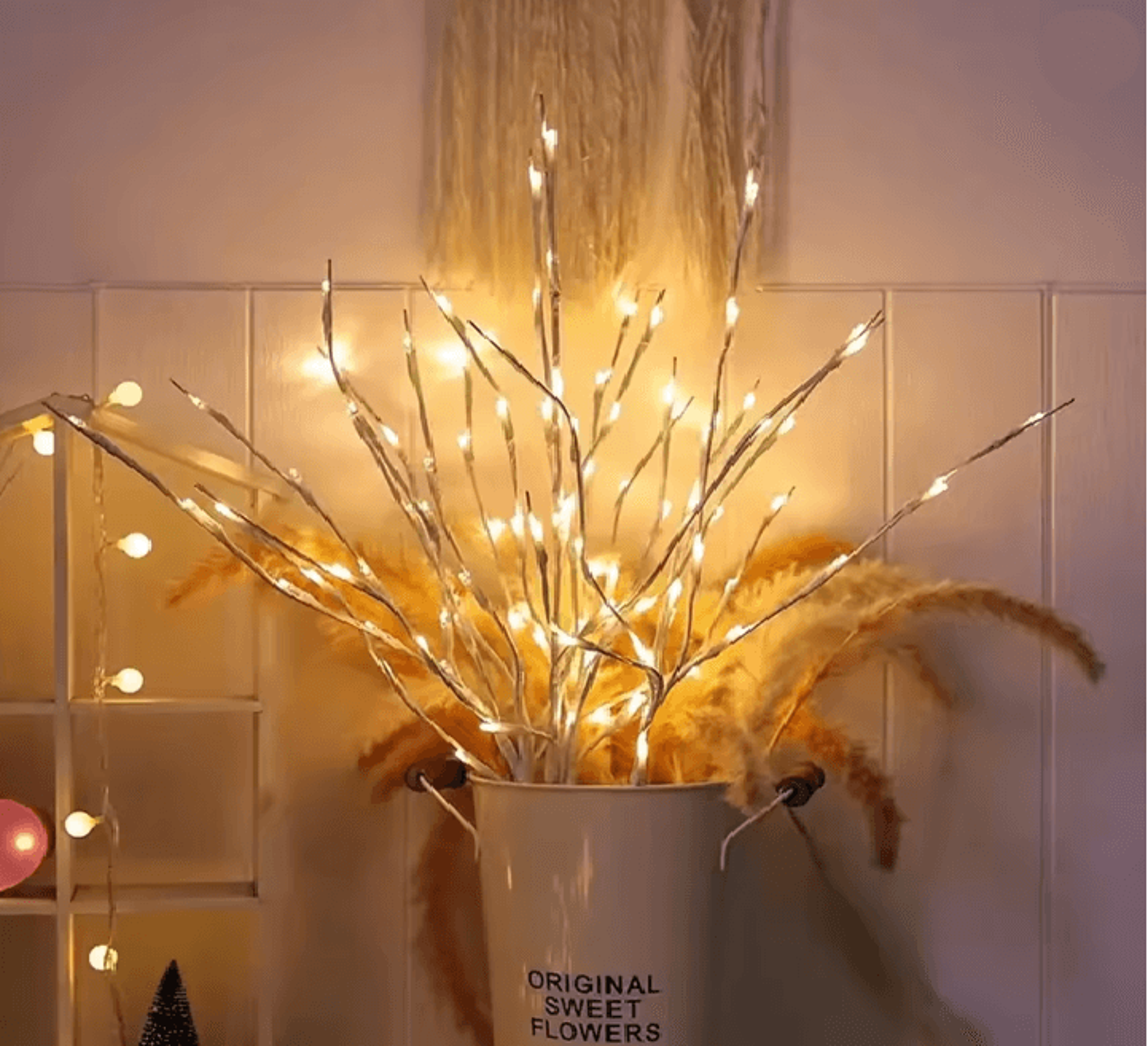 White Birch Branch LED Fairy Light 2