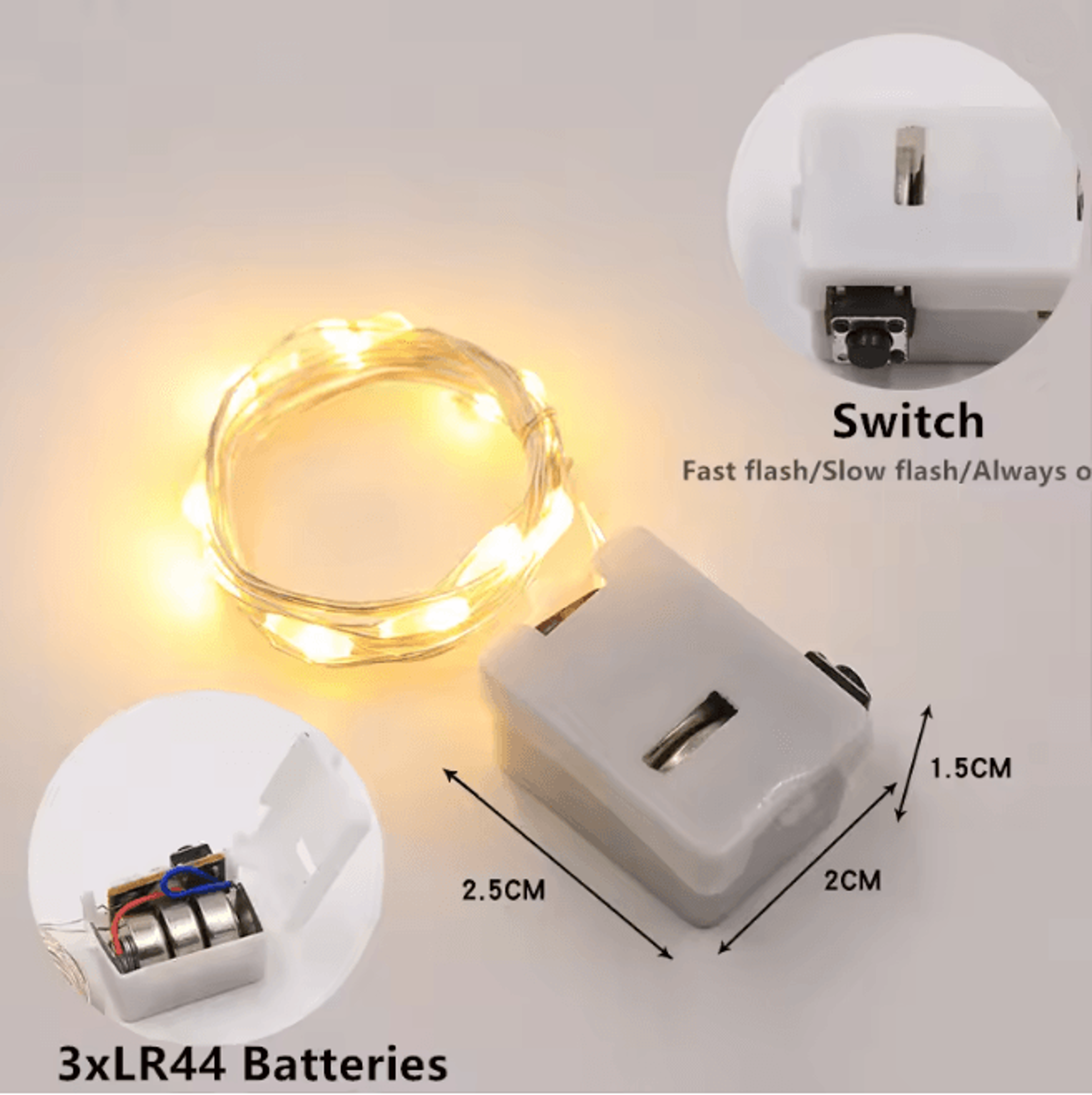 FairyGlow Battery String Lights 3