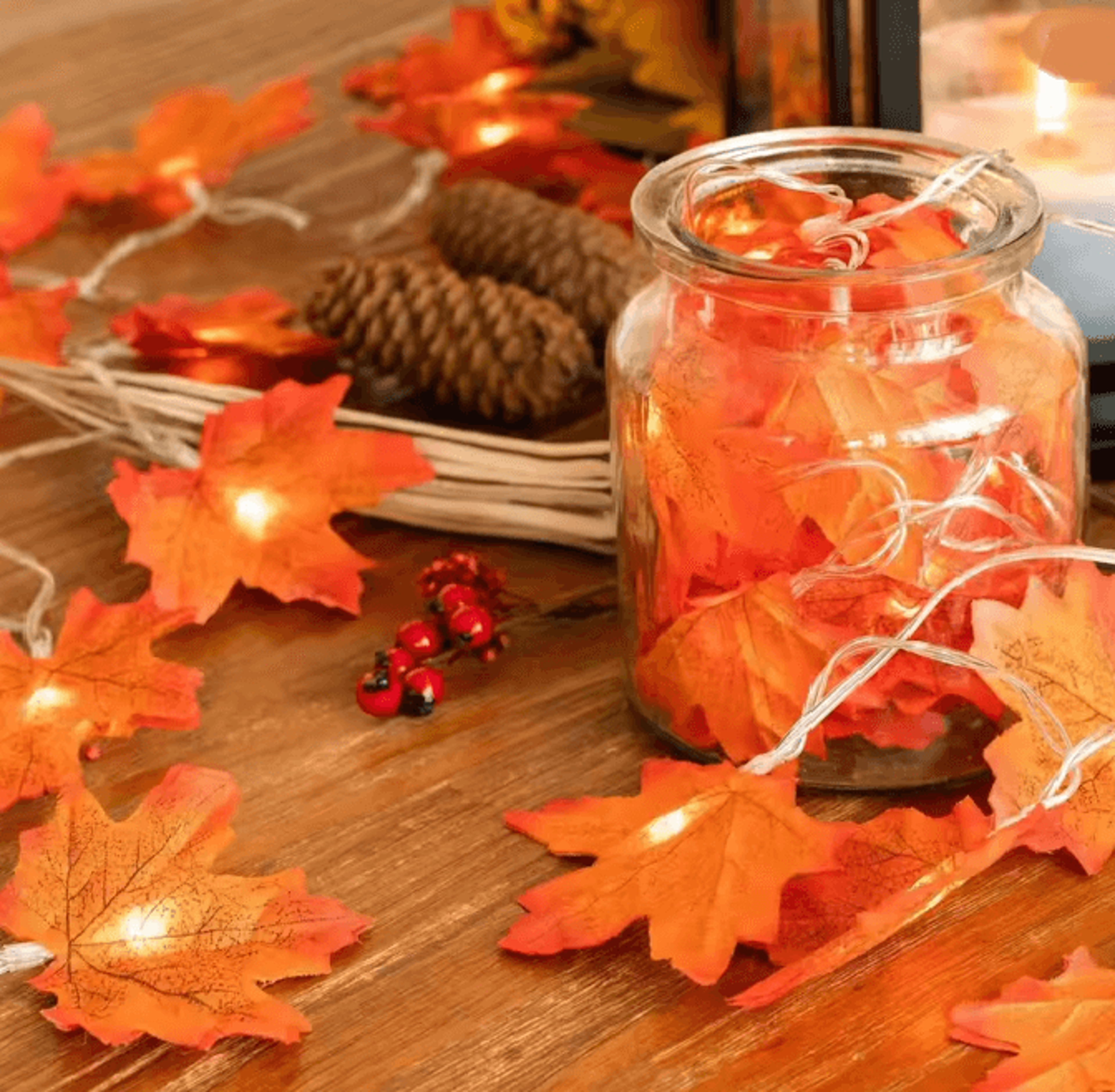 Maple Leaf LED Fairy String Lights 5