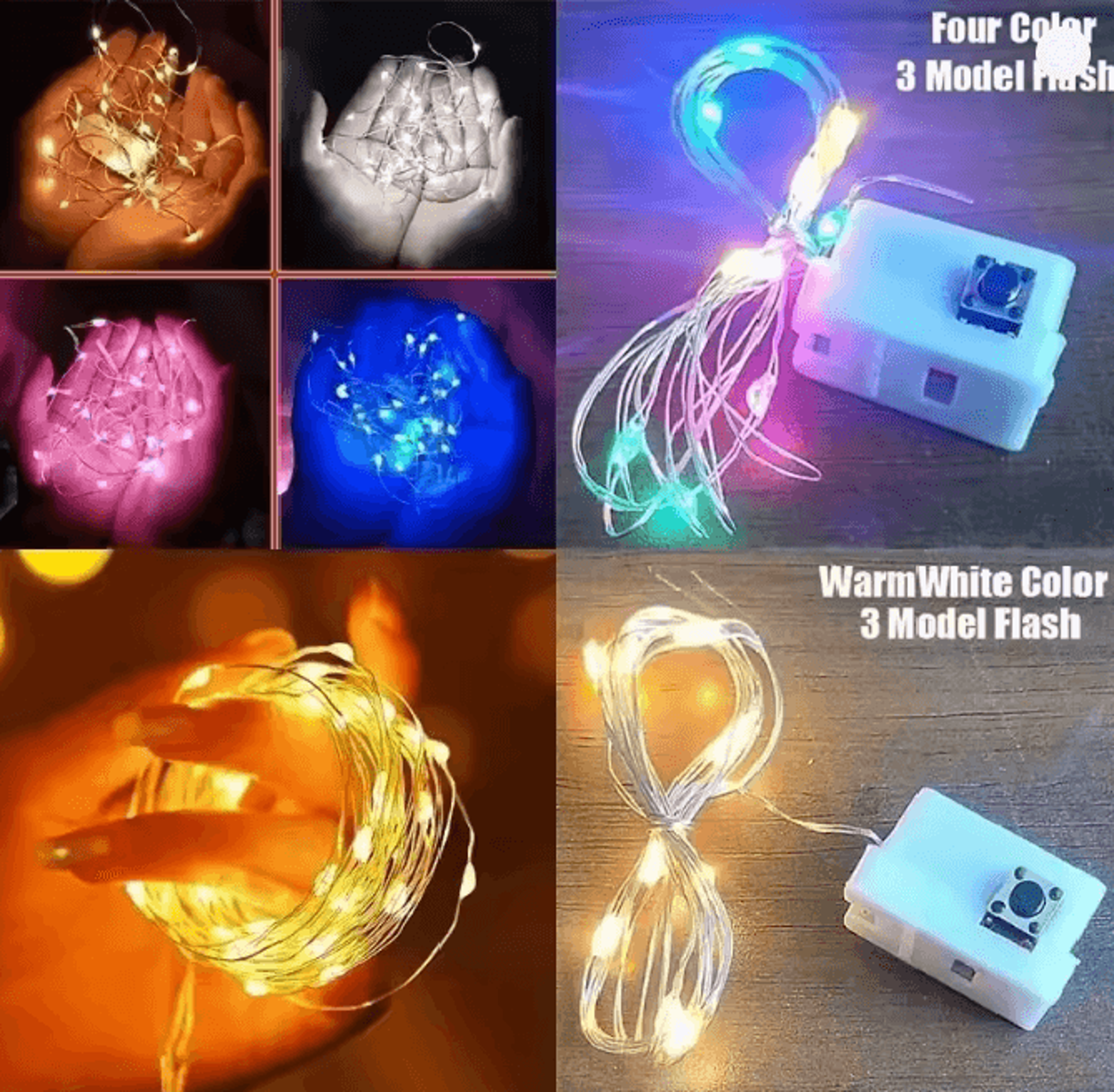 Mini Colored LED Fairy String Lights Set 1