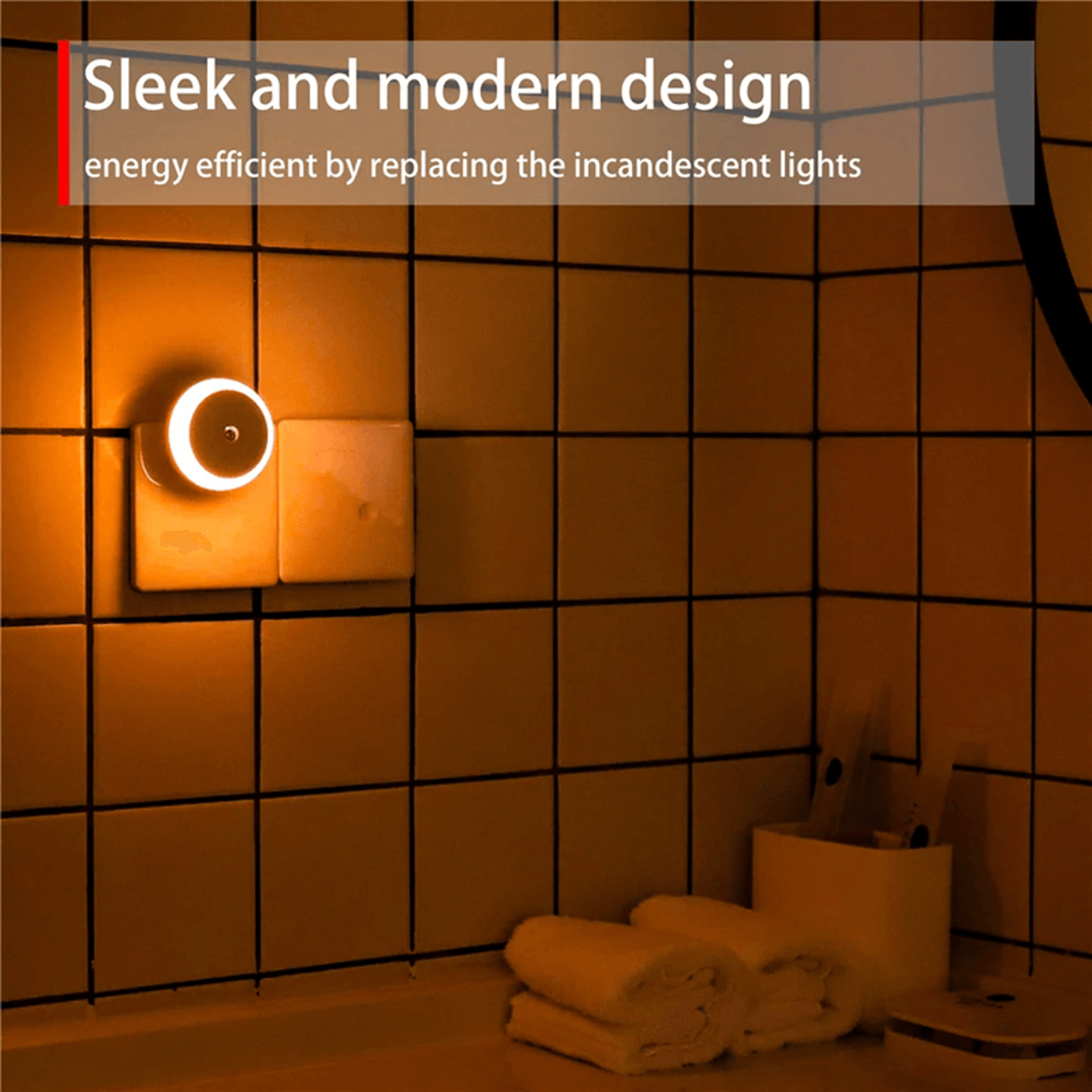 GlowEase PlugIn Smart Dusk To Dawn LED Night Light 2