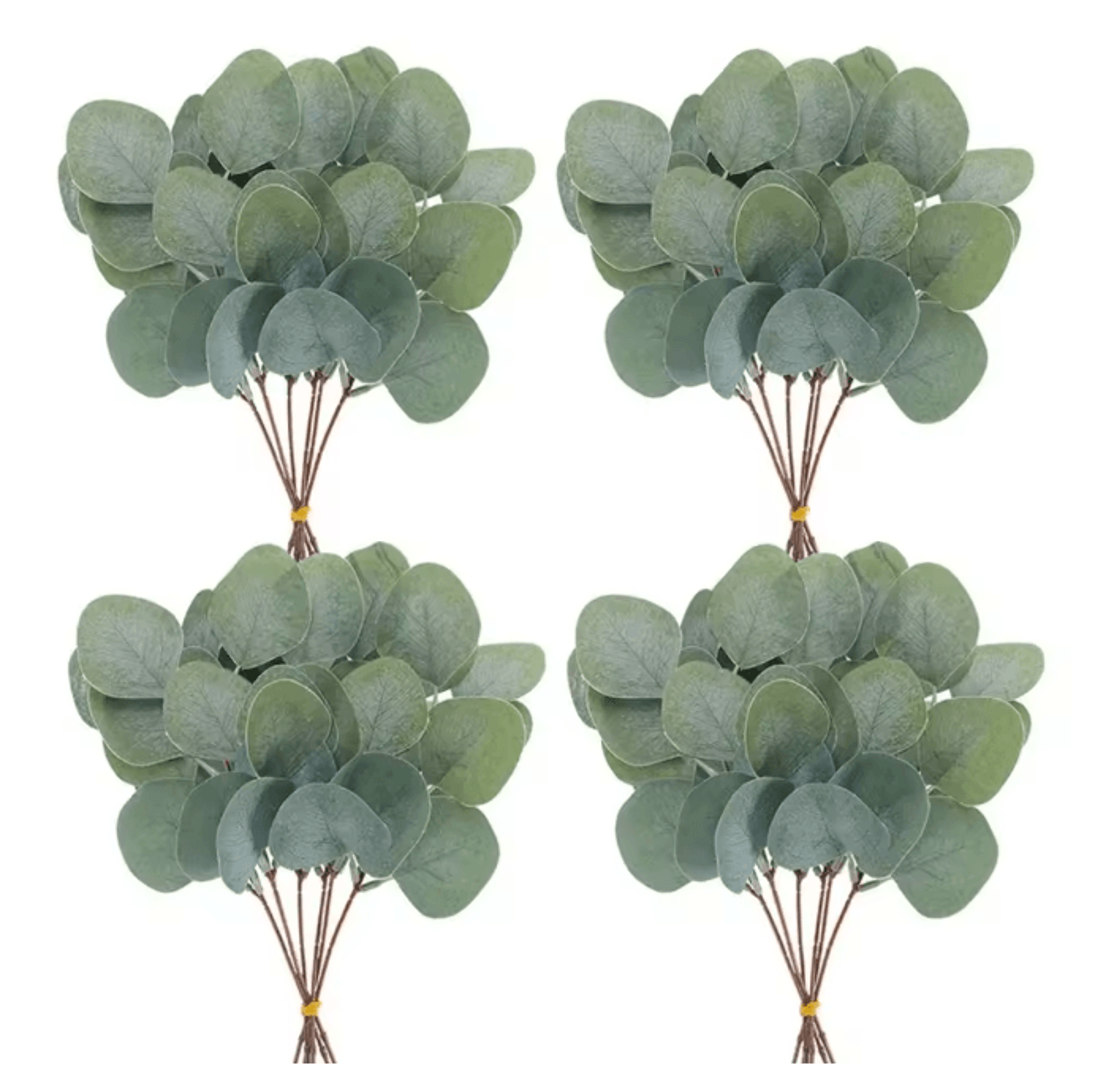 Eucalyptus Green Leaf Stems Decorative Home Bouquet Set 5