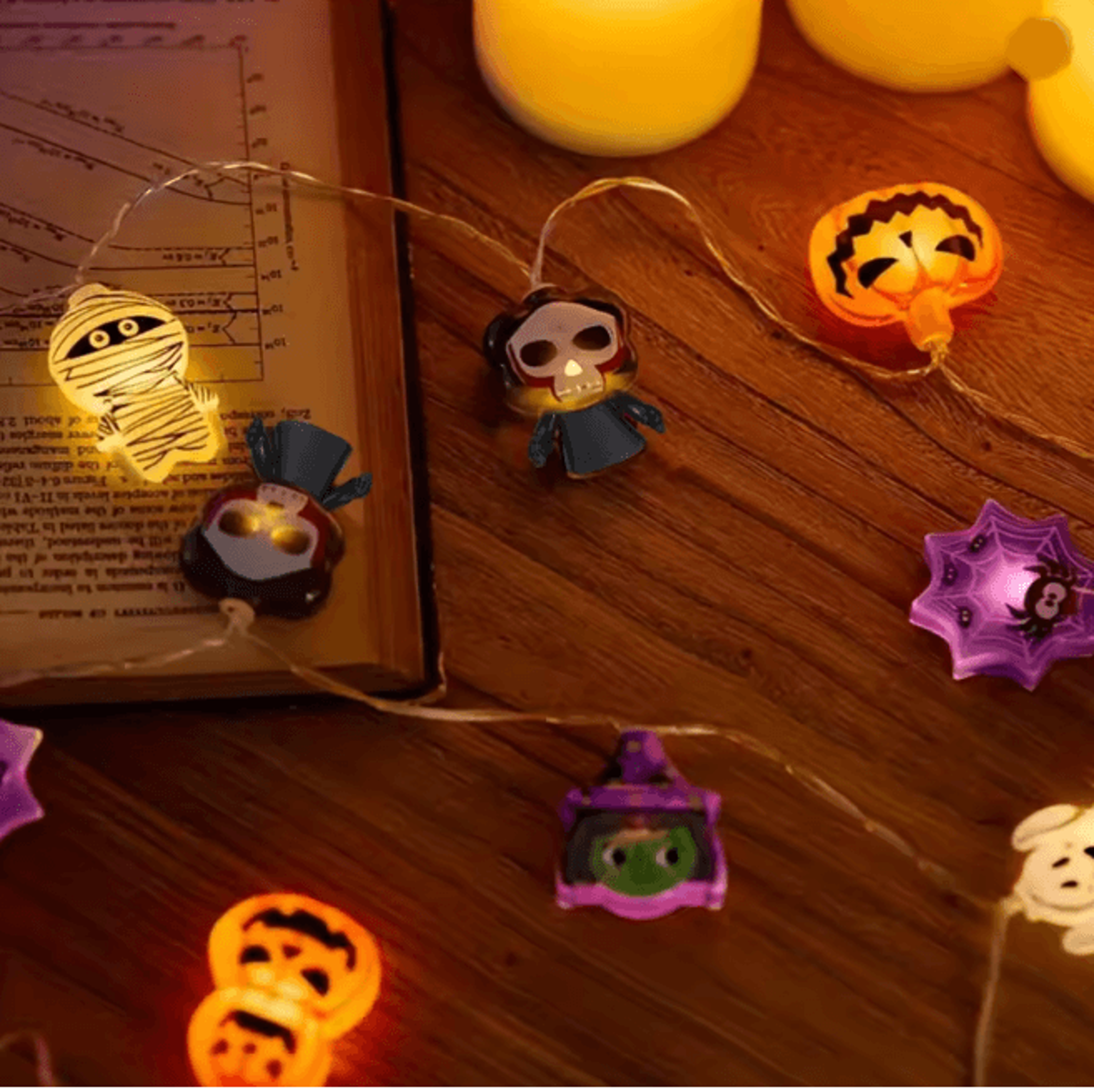 Halloween LED String Lights Spooky Decor Set 3