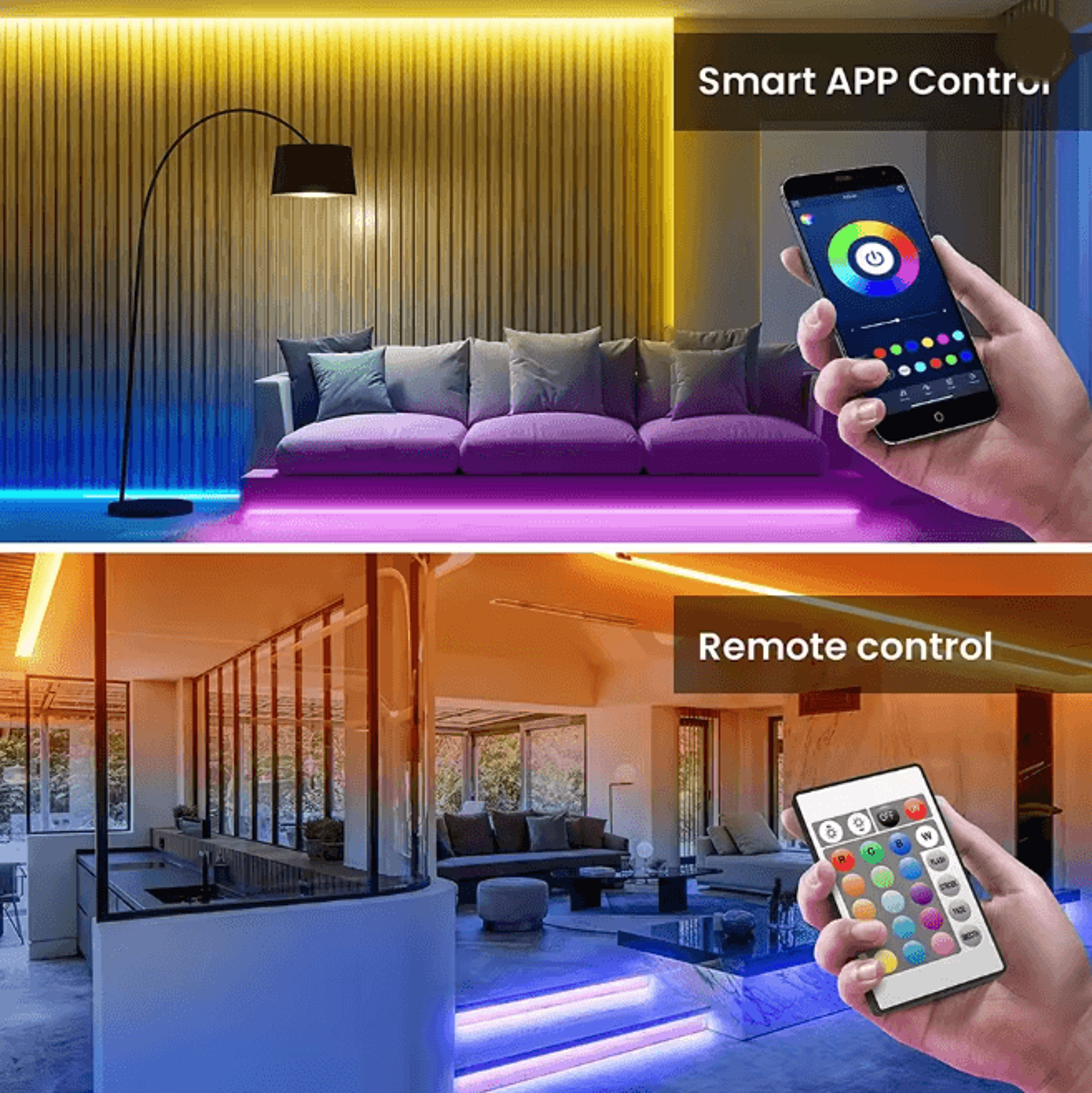GlowFlex USB RGB LED Strip Light 1
