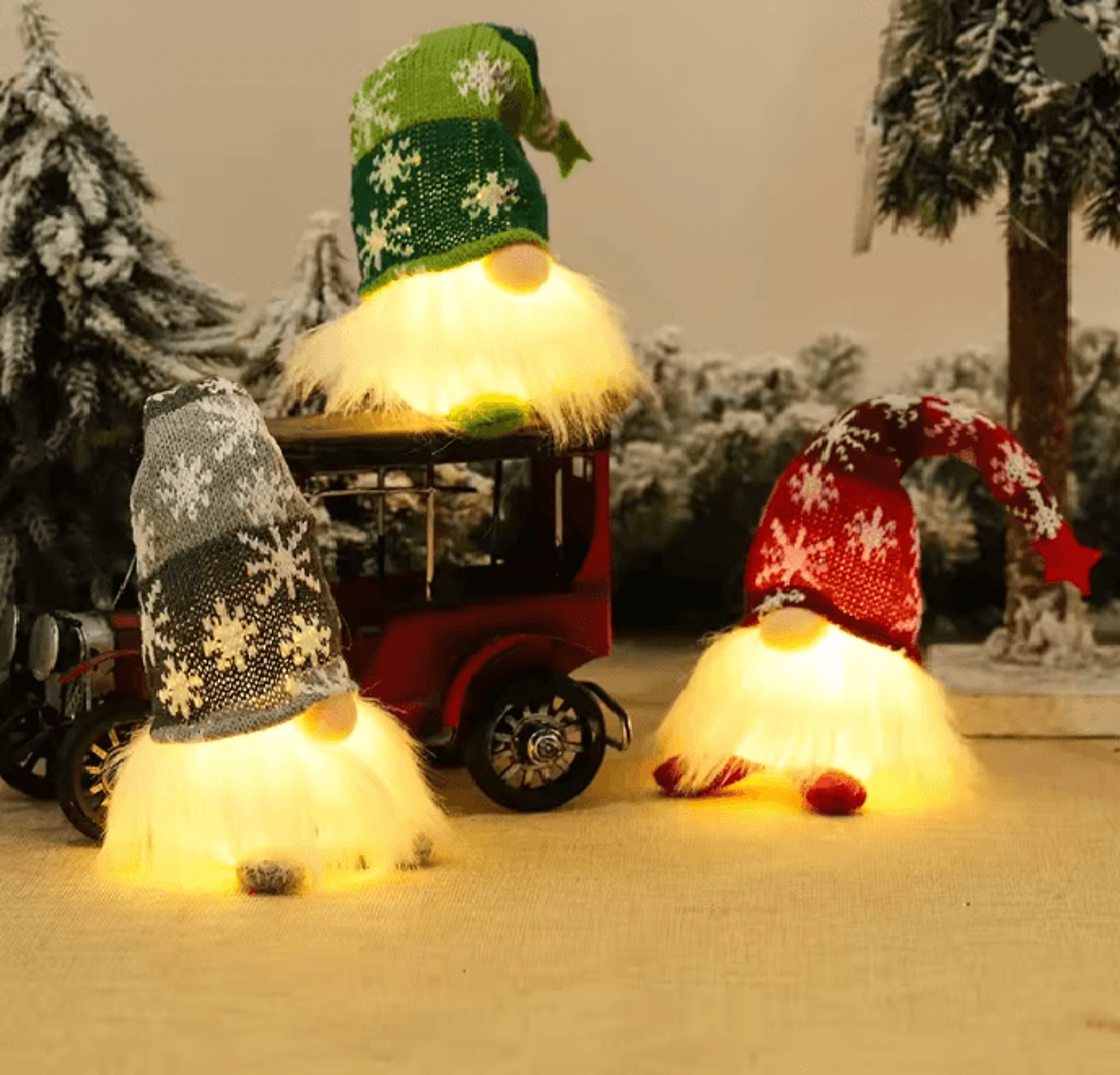 Glowing Christmas Gnome Night Light 0