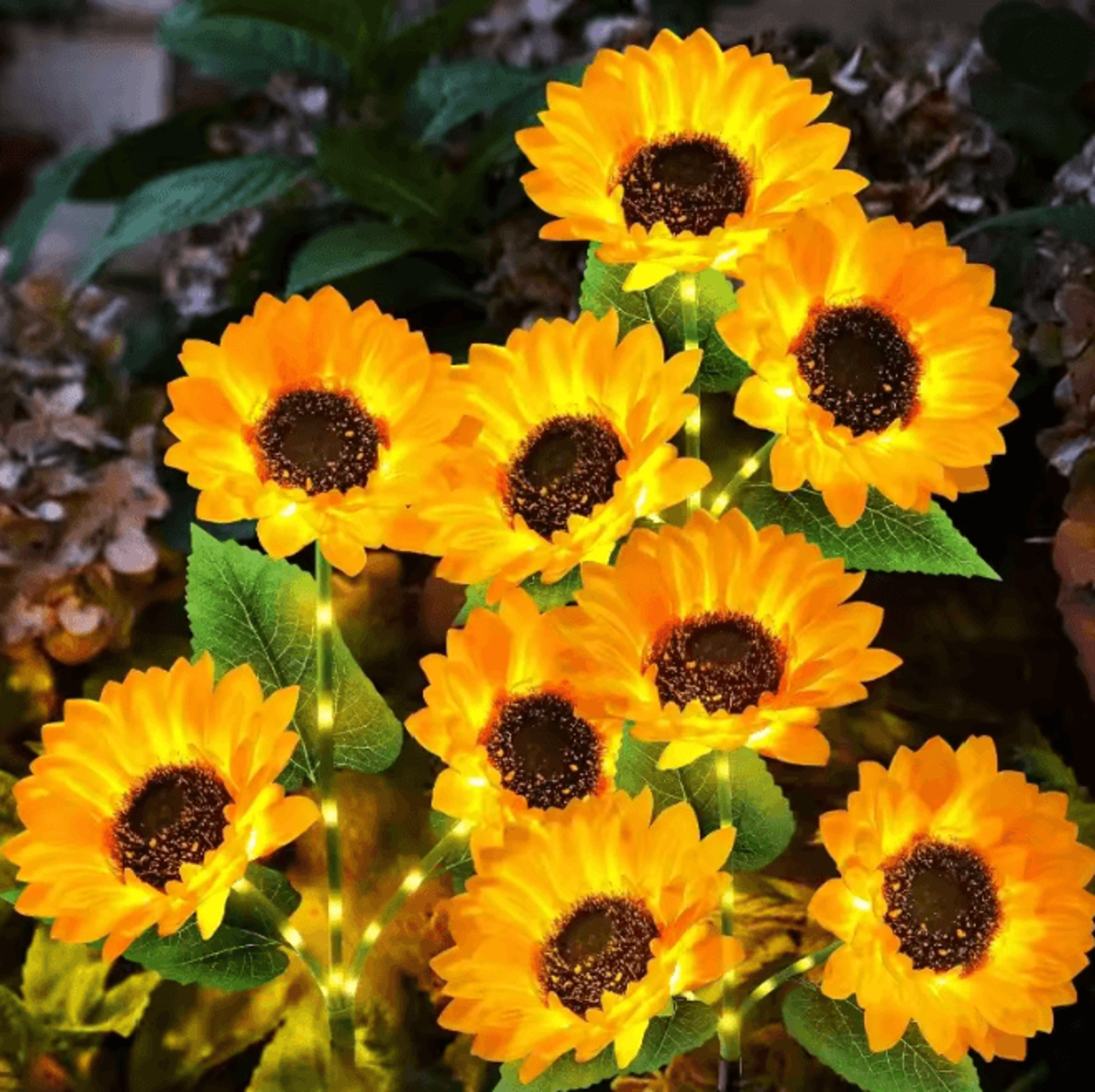 Solar Sunflower Garden Light 0