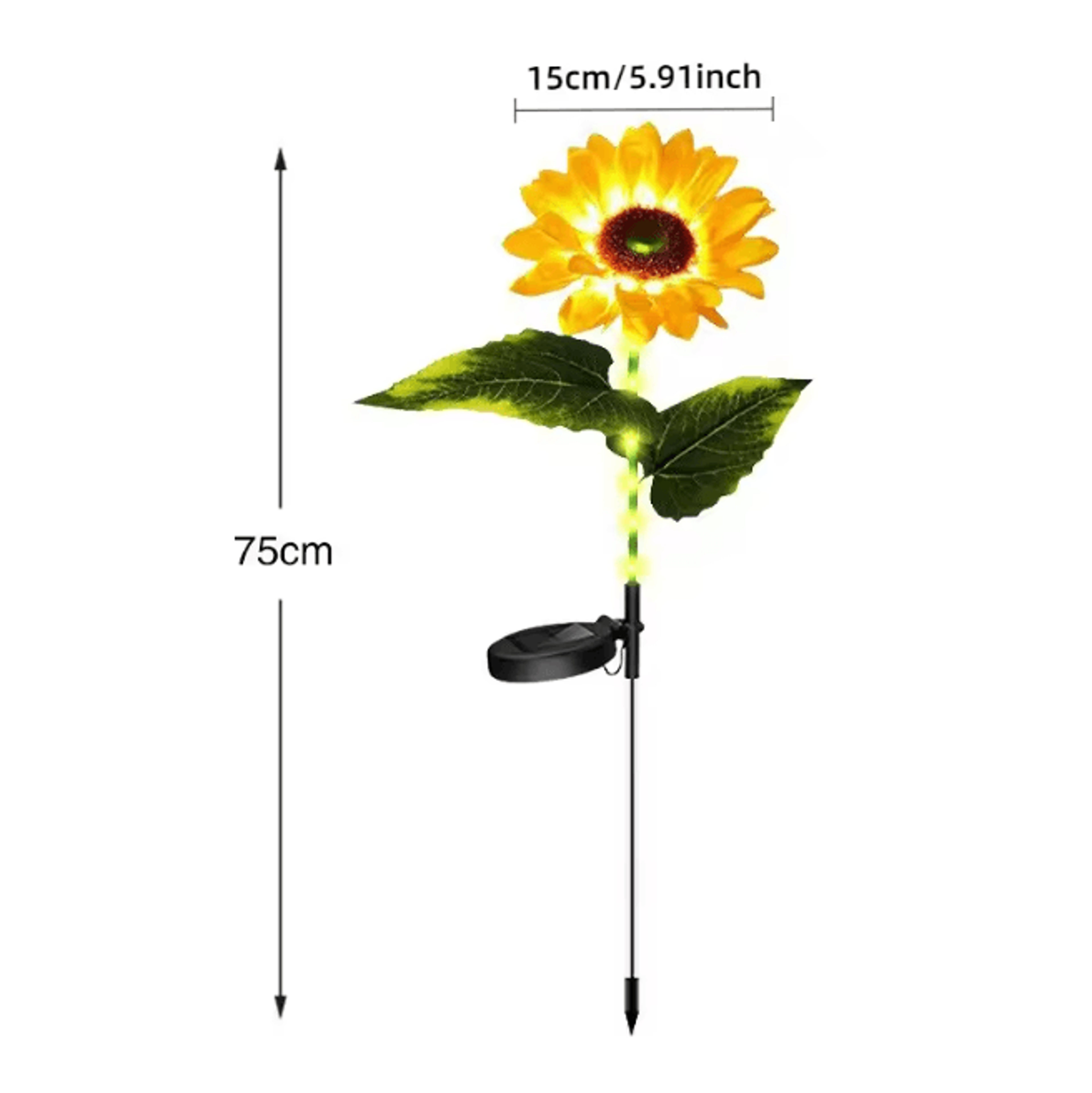 Solar Sunflower Garden Light 4