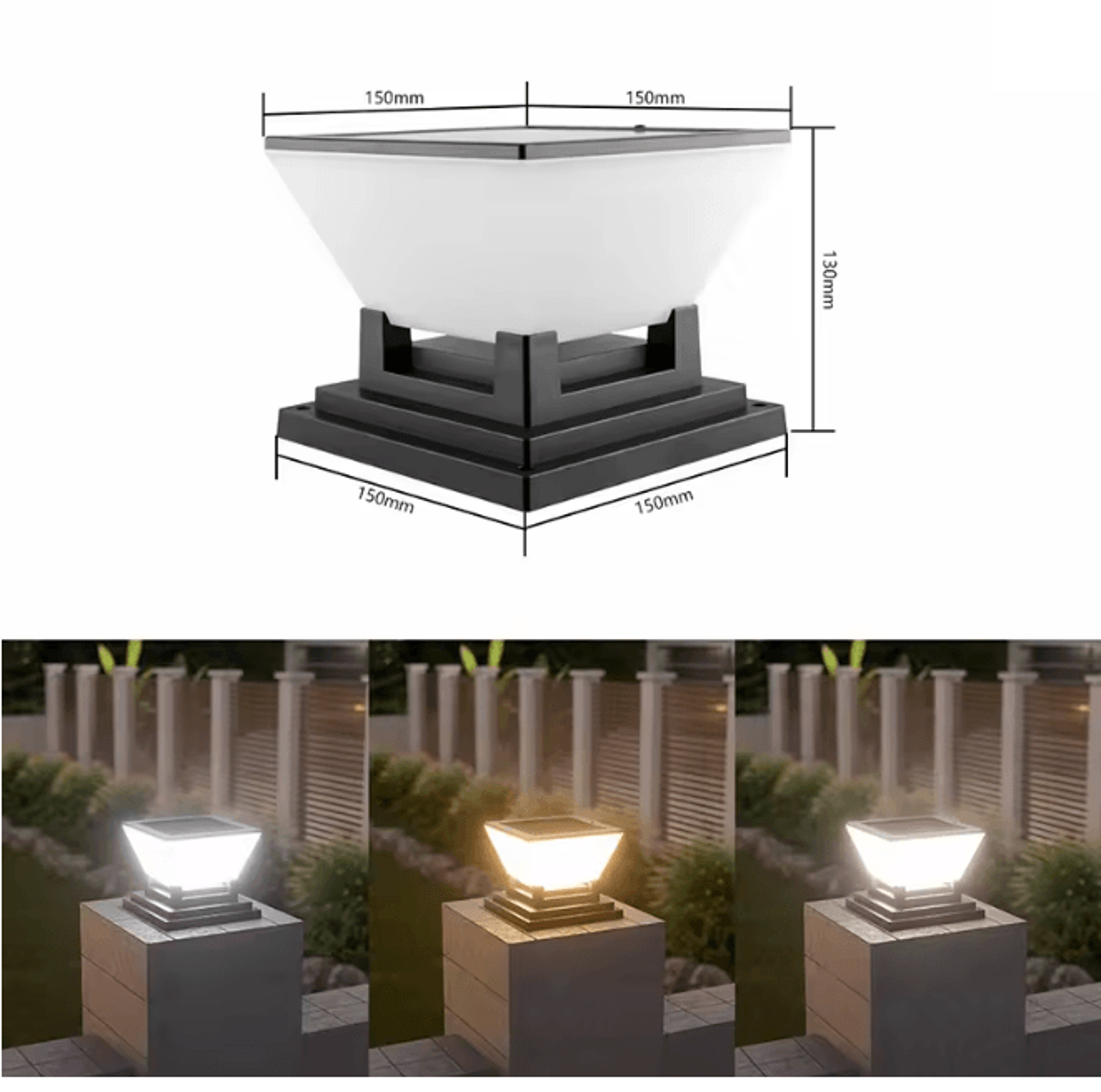 Solar Post Cap Garden Light 5