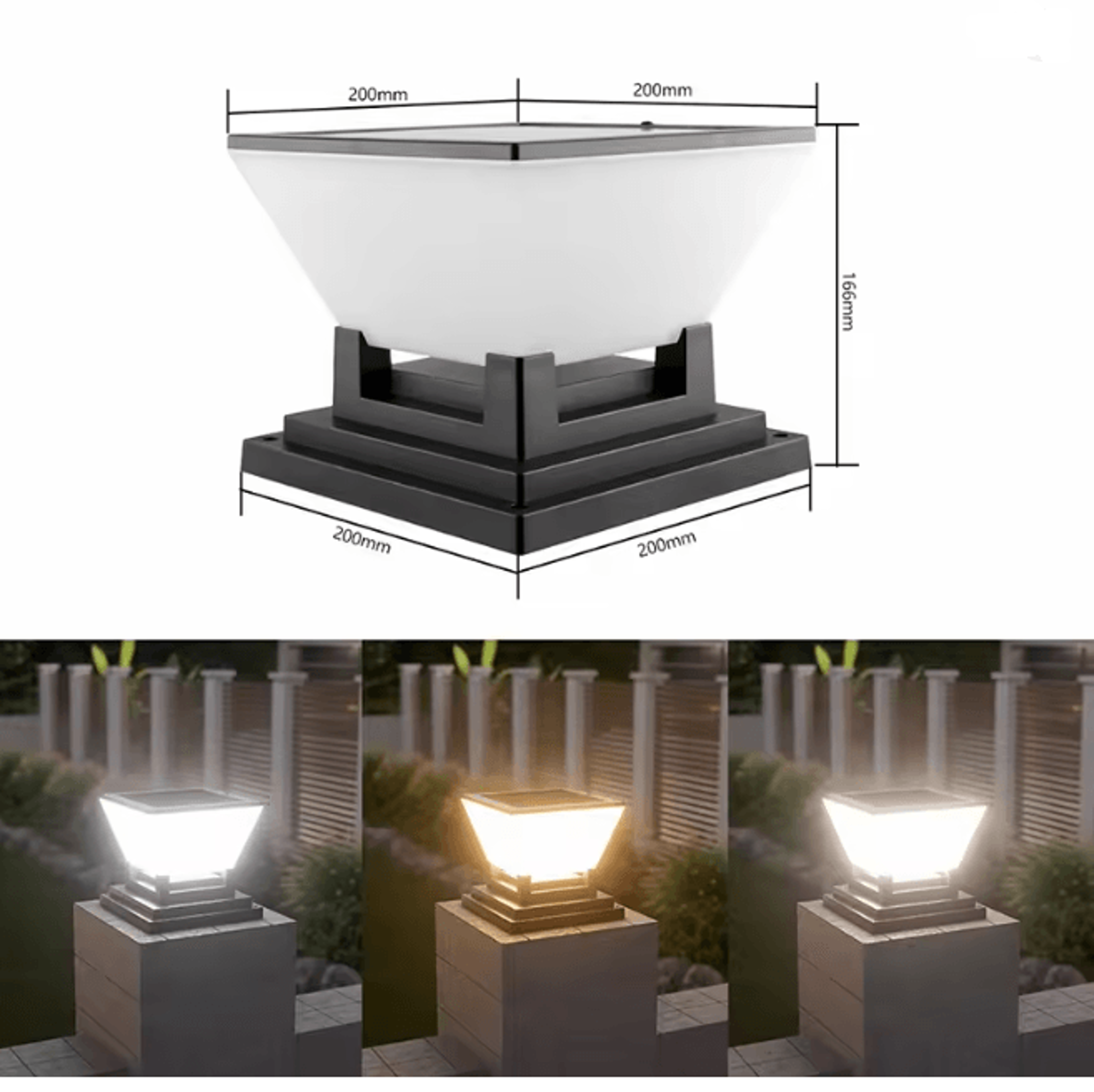 Solar Post Cap Garden Light 6