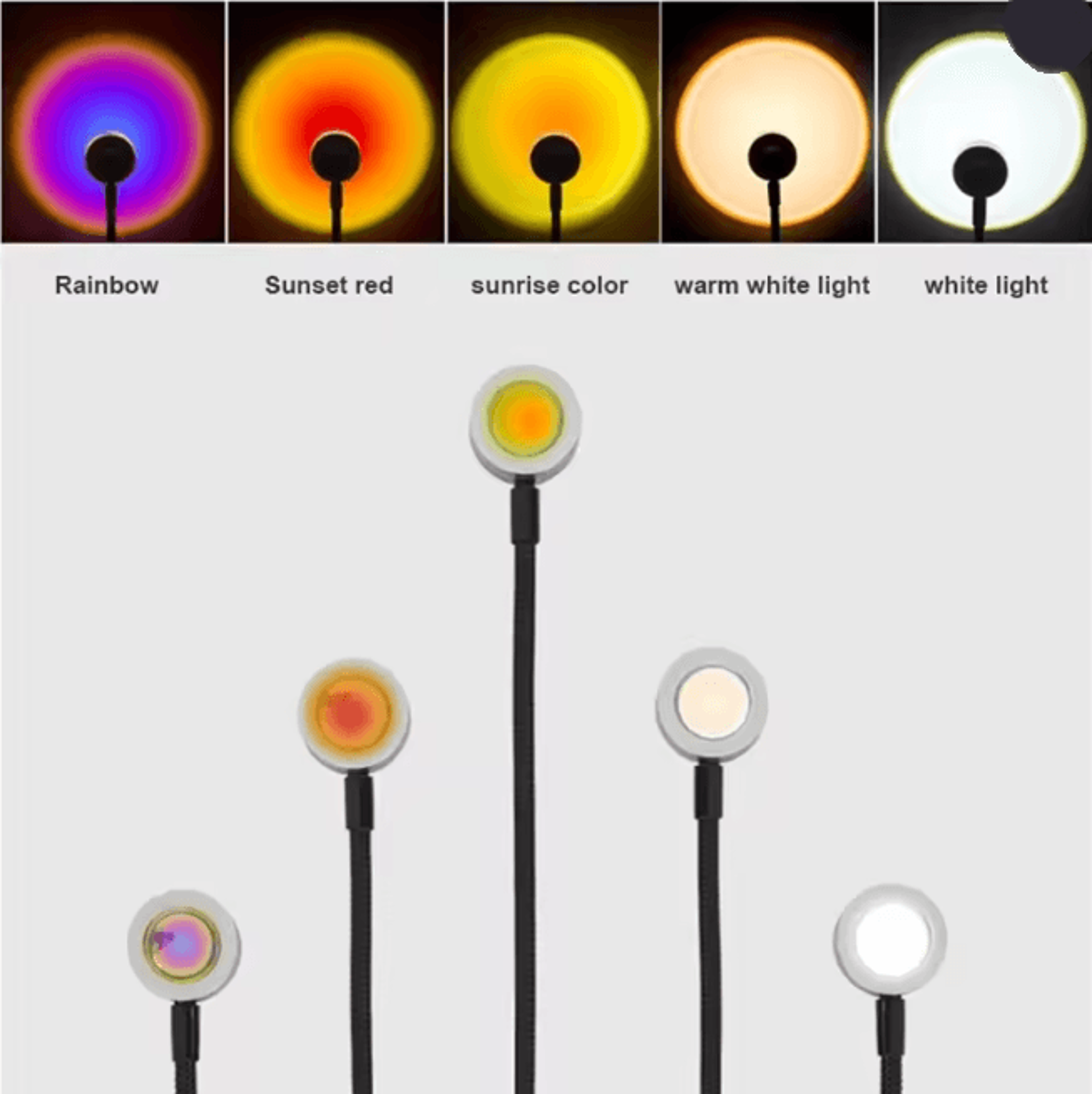 USB Sunset Projection Night Light 3
