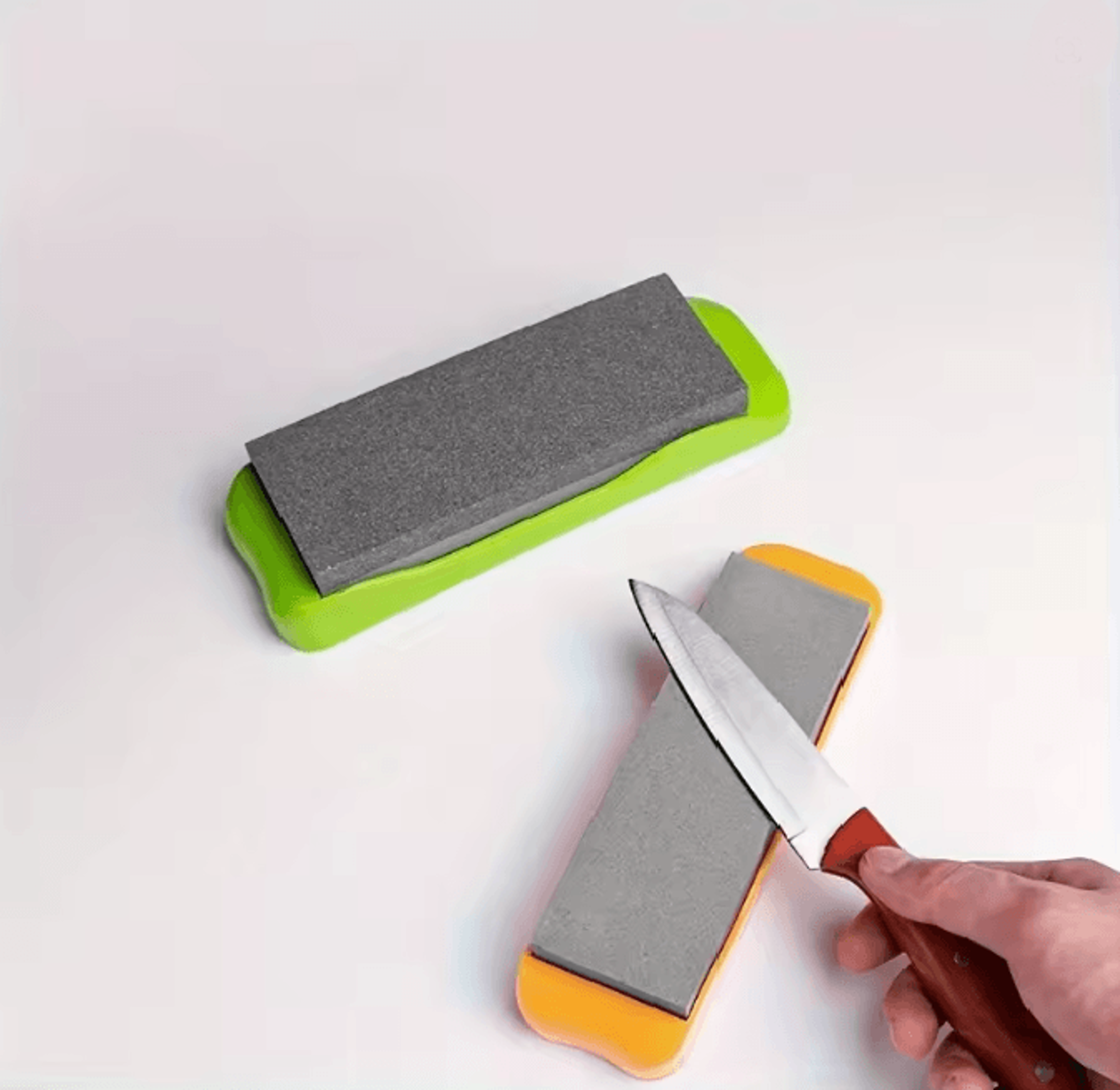 Double Sided Diamond Knife Sharpening Stone With Non Slip Base 2
