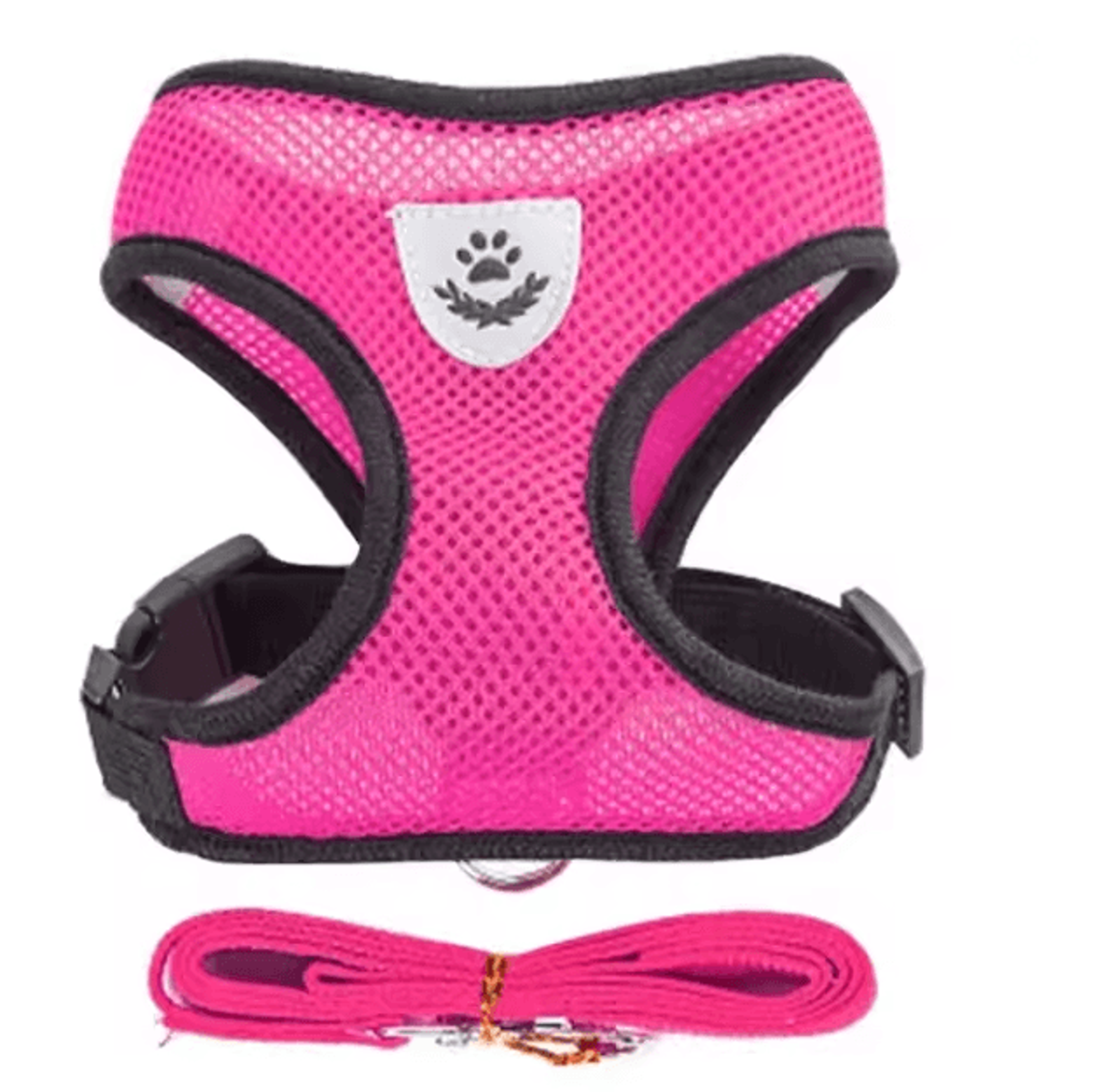 Adjustable Mesh Cat And Small Dog Harness With Leash 5
