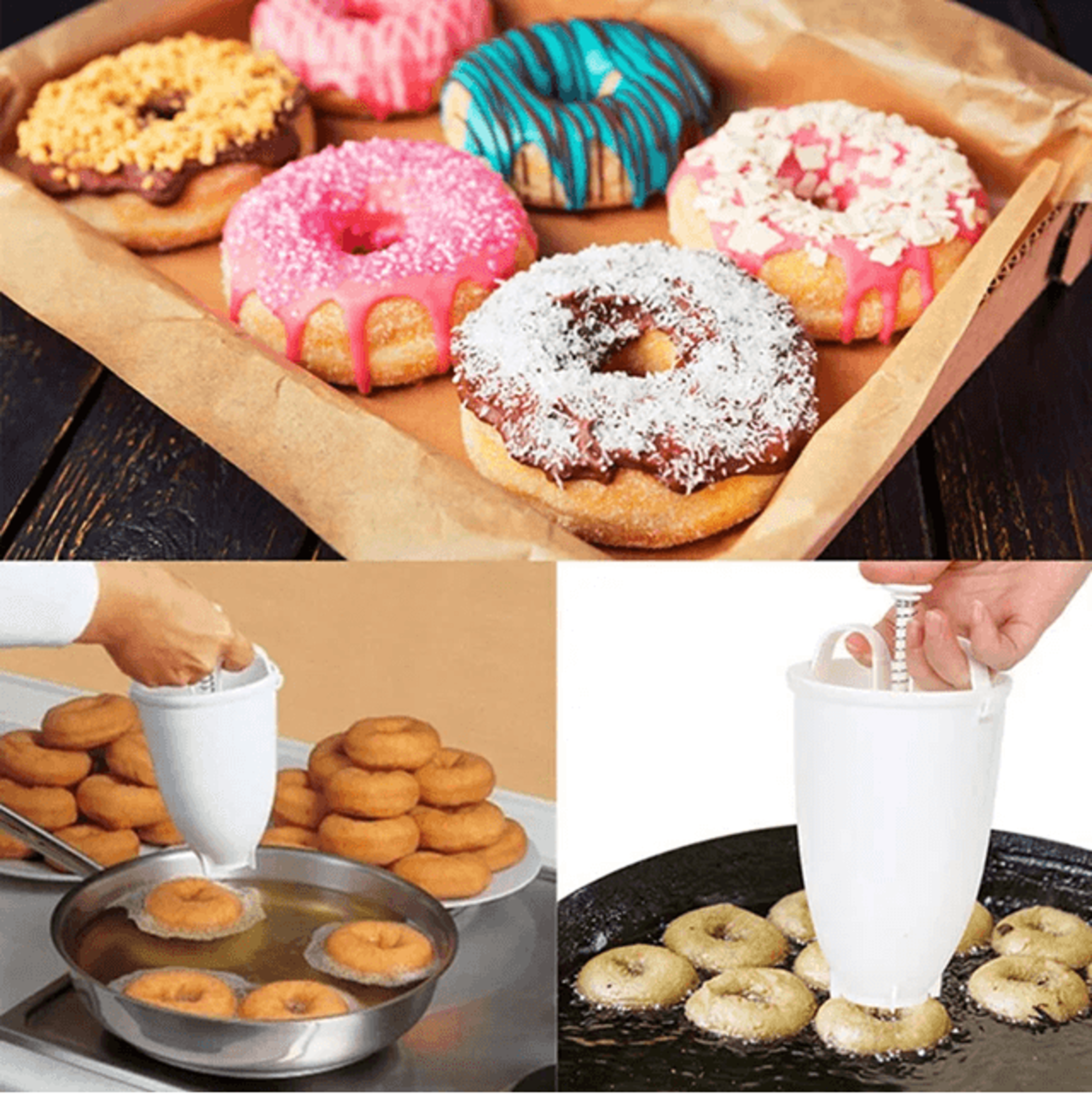 Donut Maker Dispenser For Easy Homemade Pastries 0