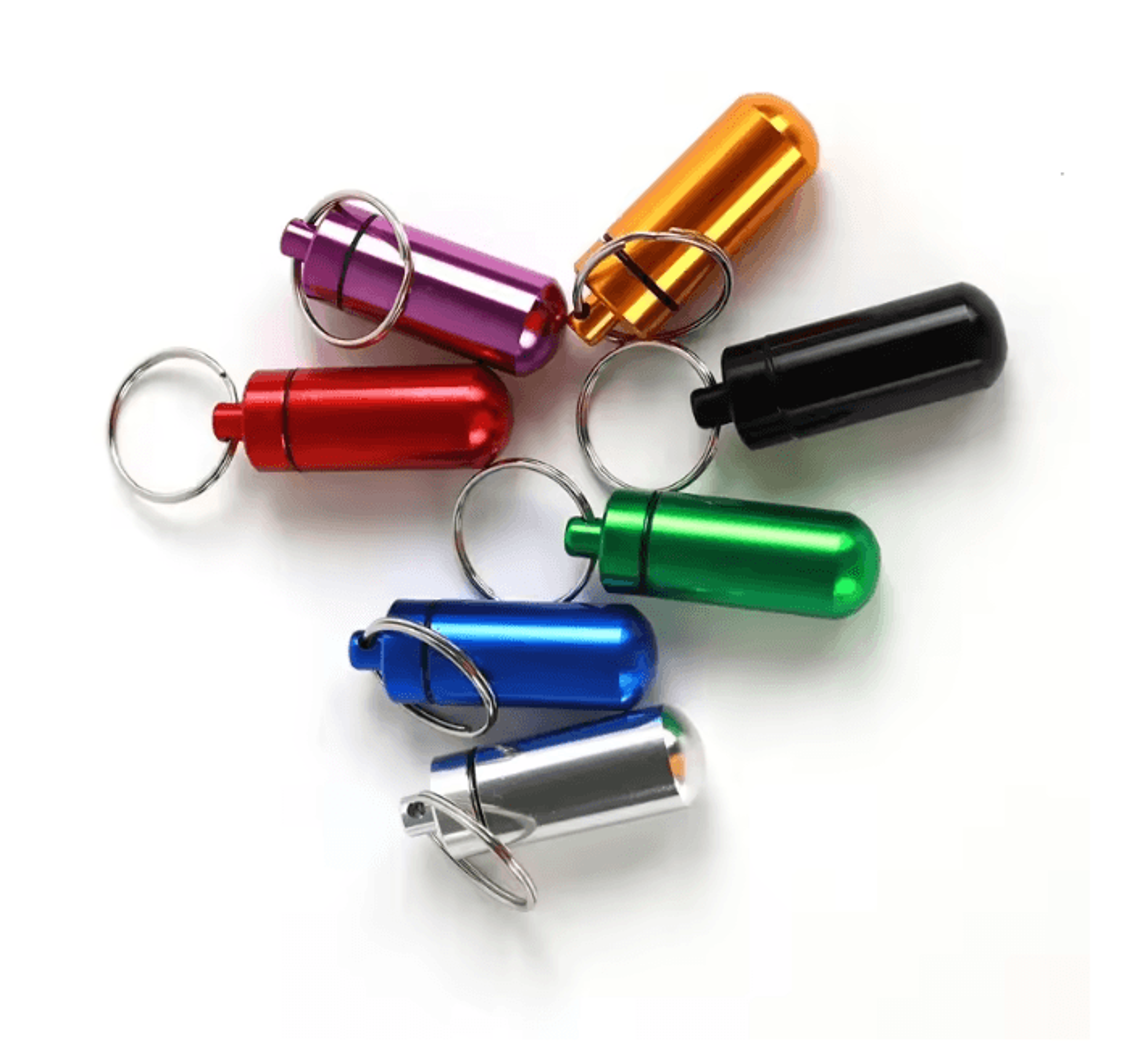 Mini Waterproof Aluminum Pill Box 0