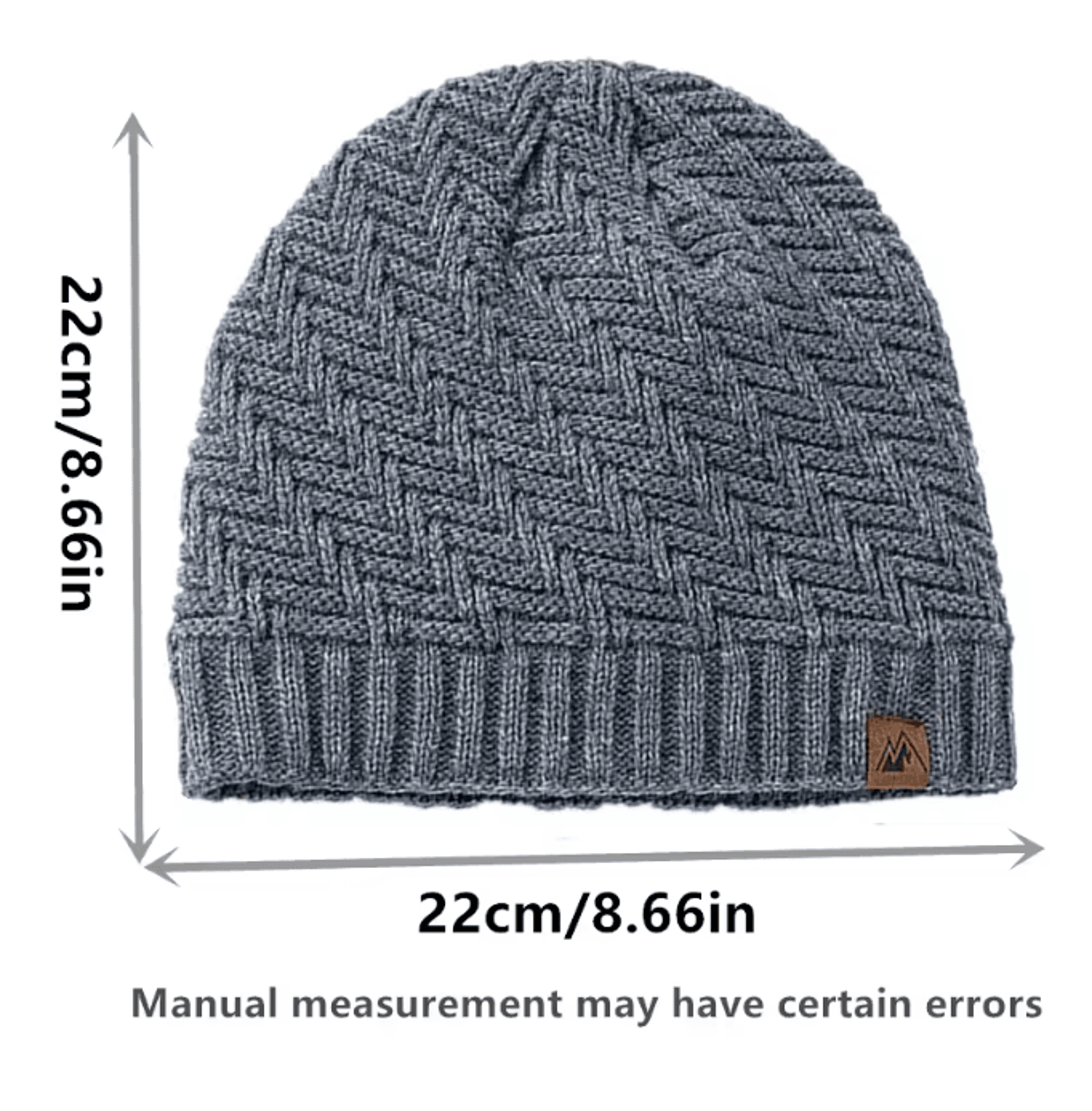 Winter Knit Plush Lined Beanie Hat 3