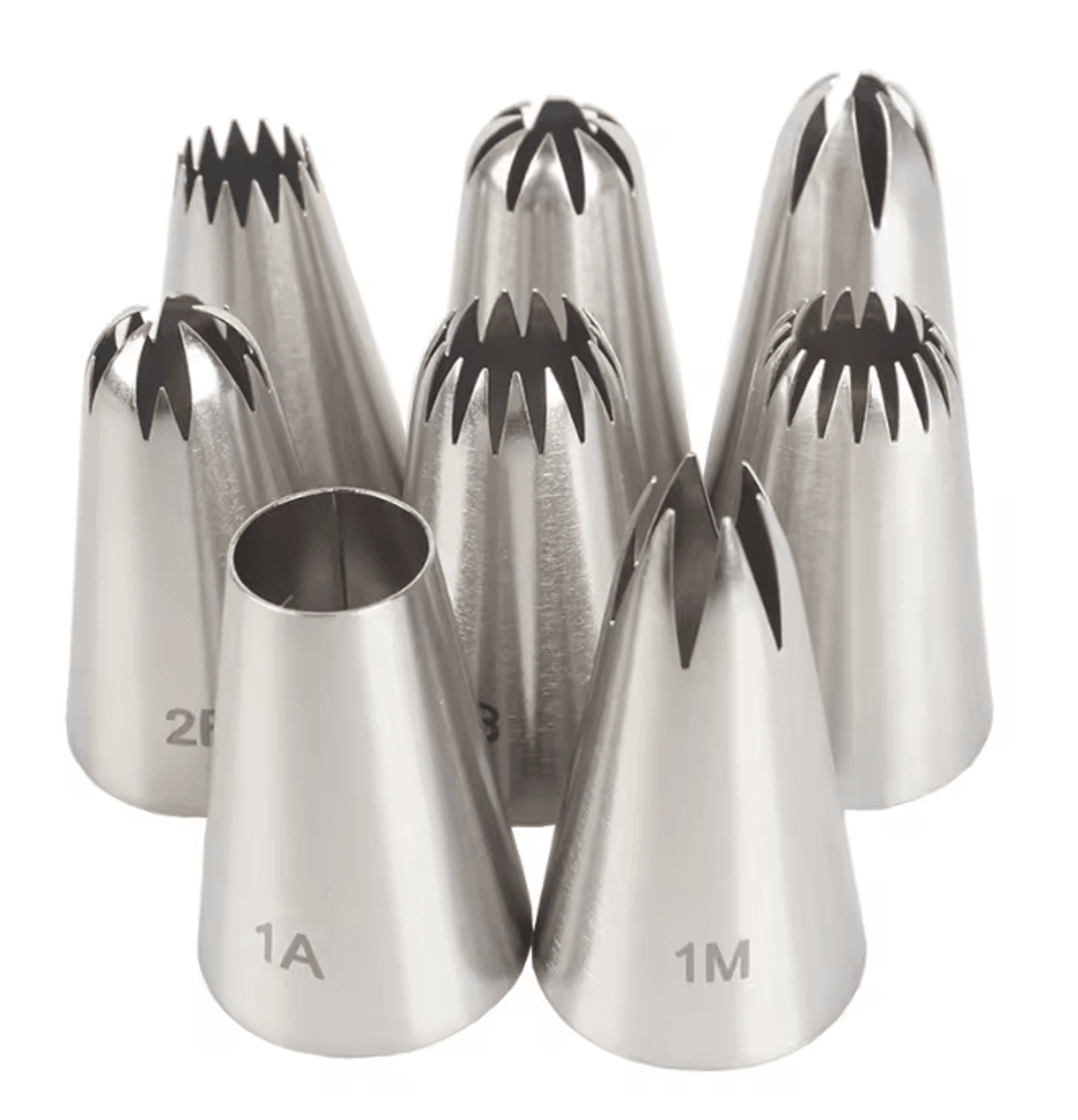 Stainless Steel Cake Piping Nozzles Set 0