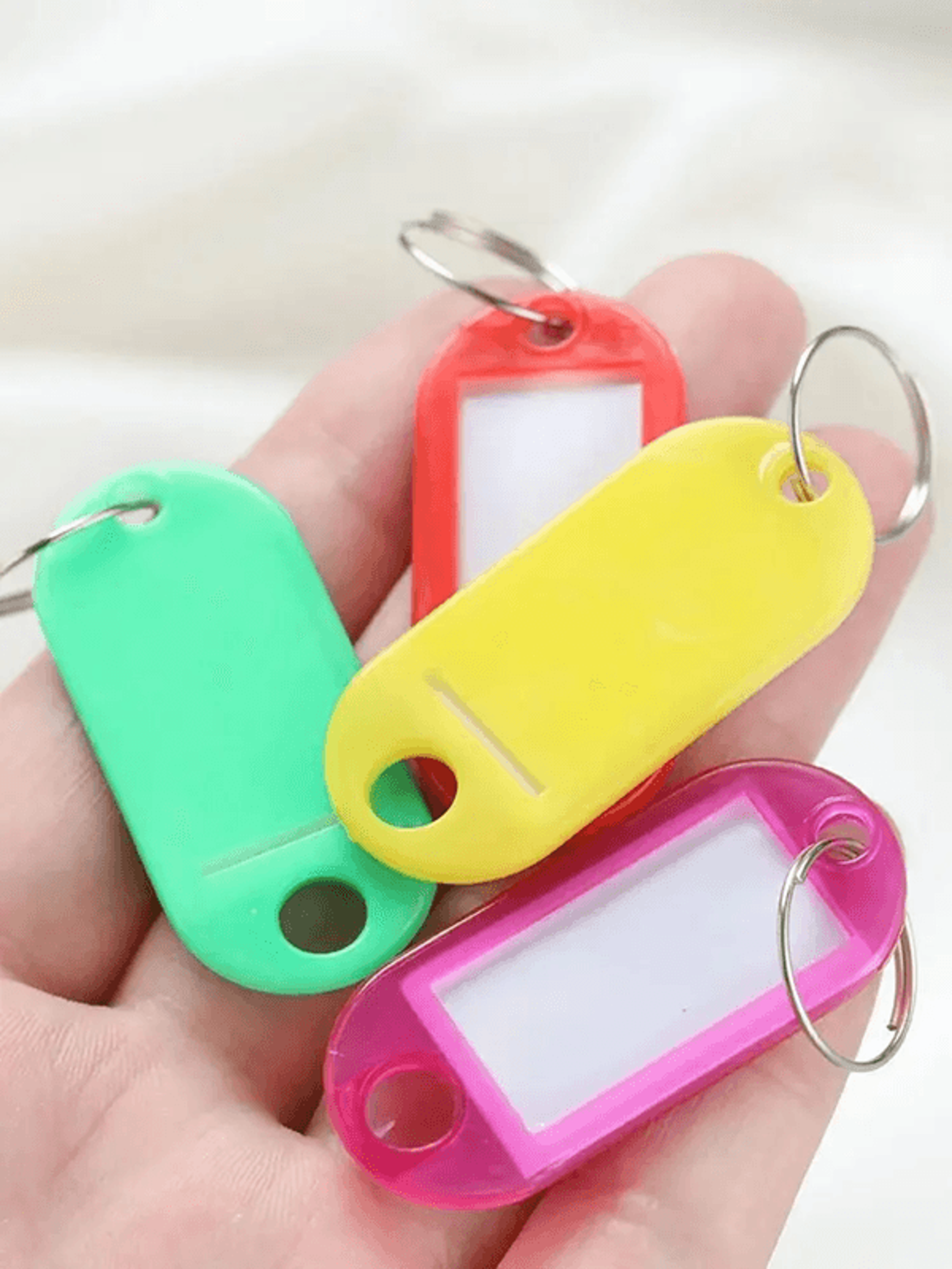 Color Plastic Key Tag Set 1
