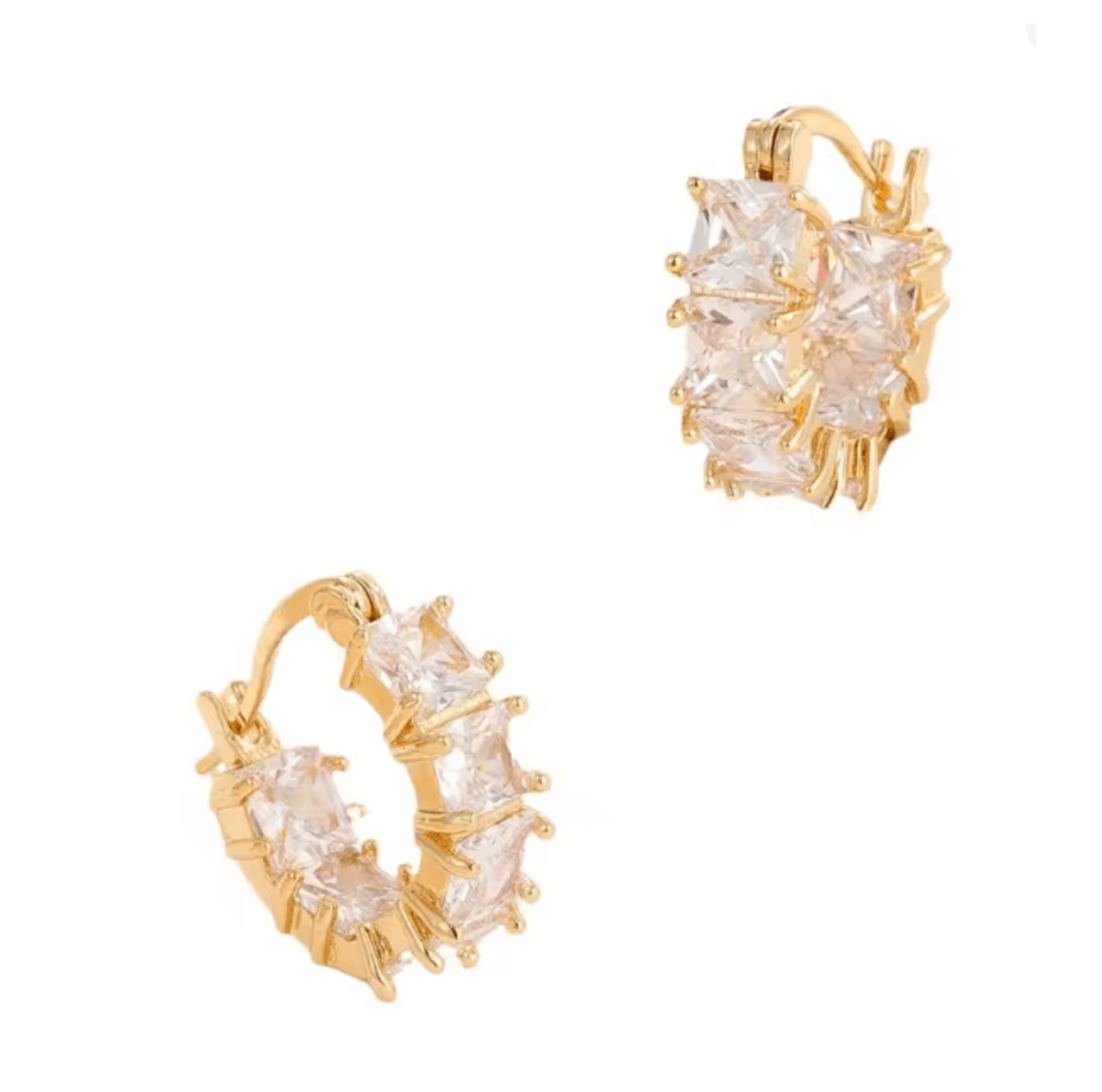 Korean Style Crystal Hoop Earrings For Women 2