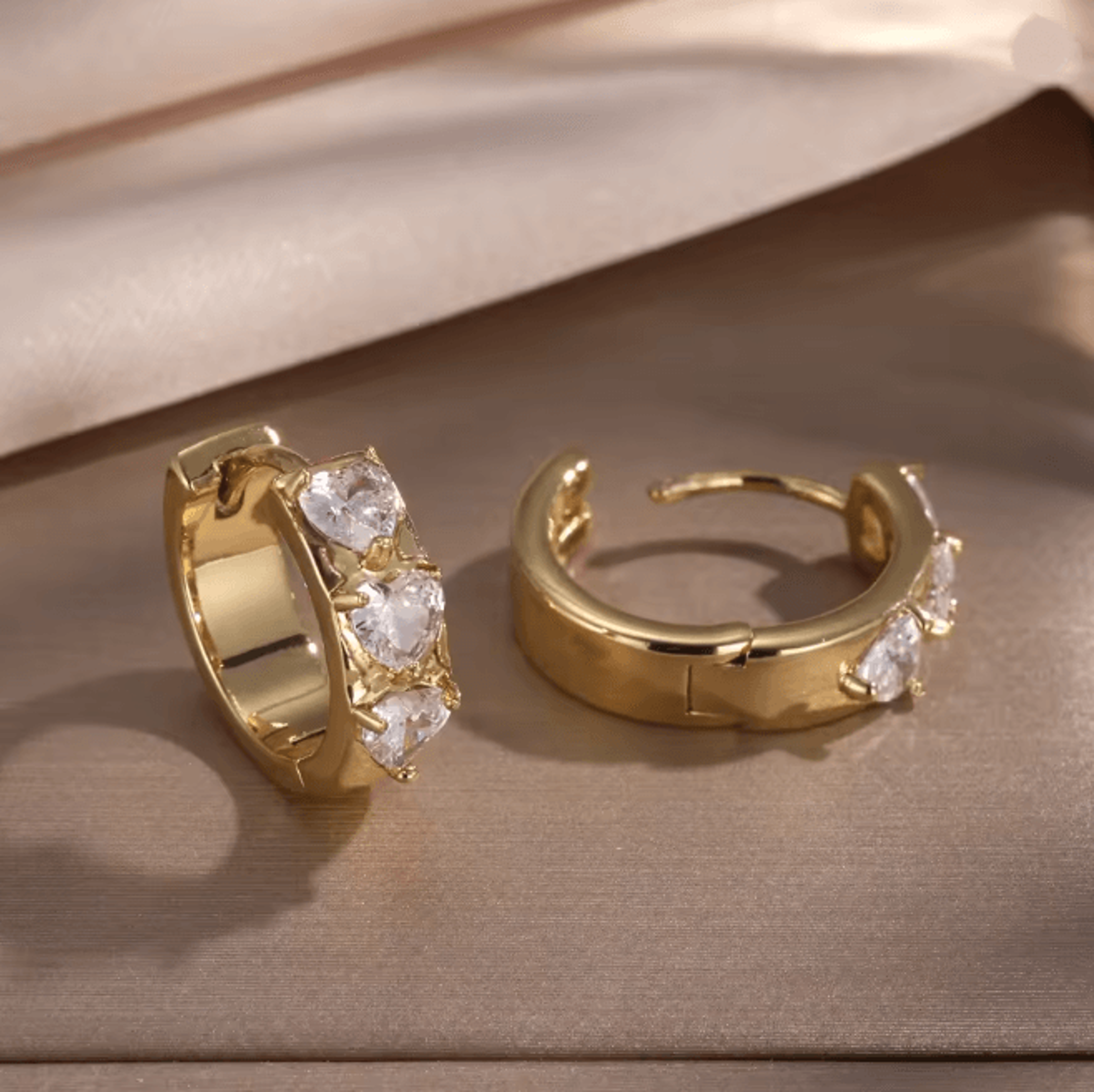 Korean Style Crystal Hoop Earrings For Women 8