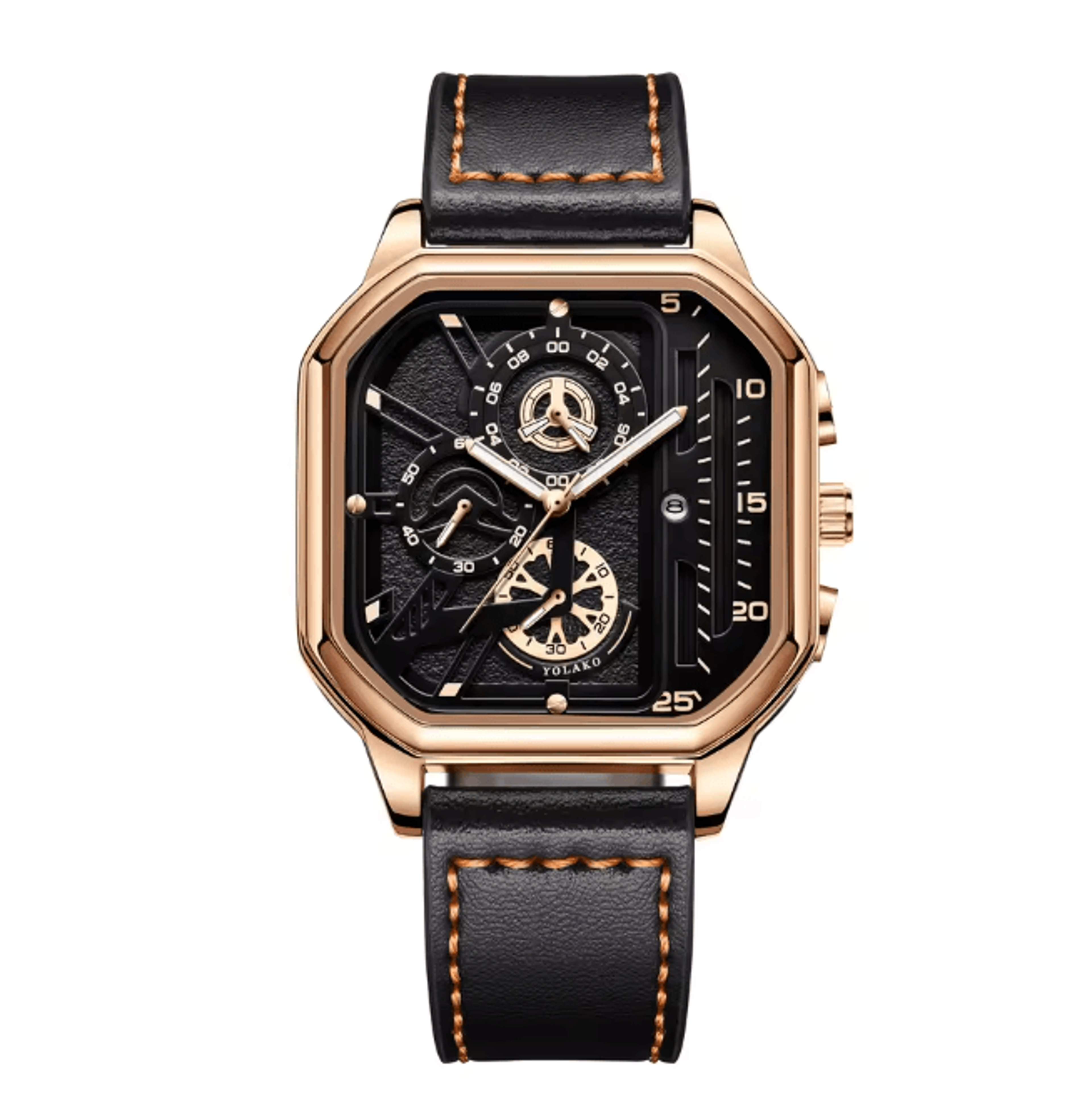 Square Dial Casual Mens Watch 6
