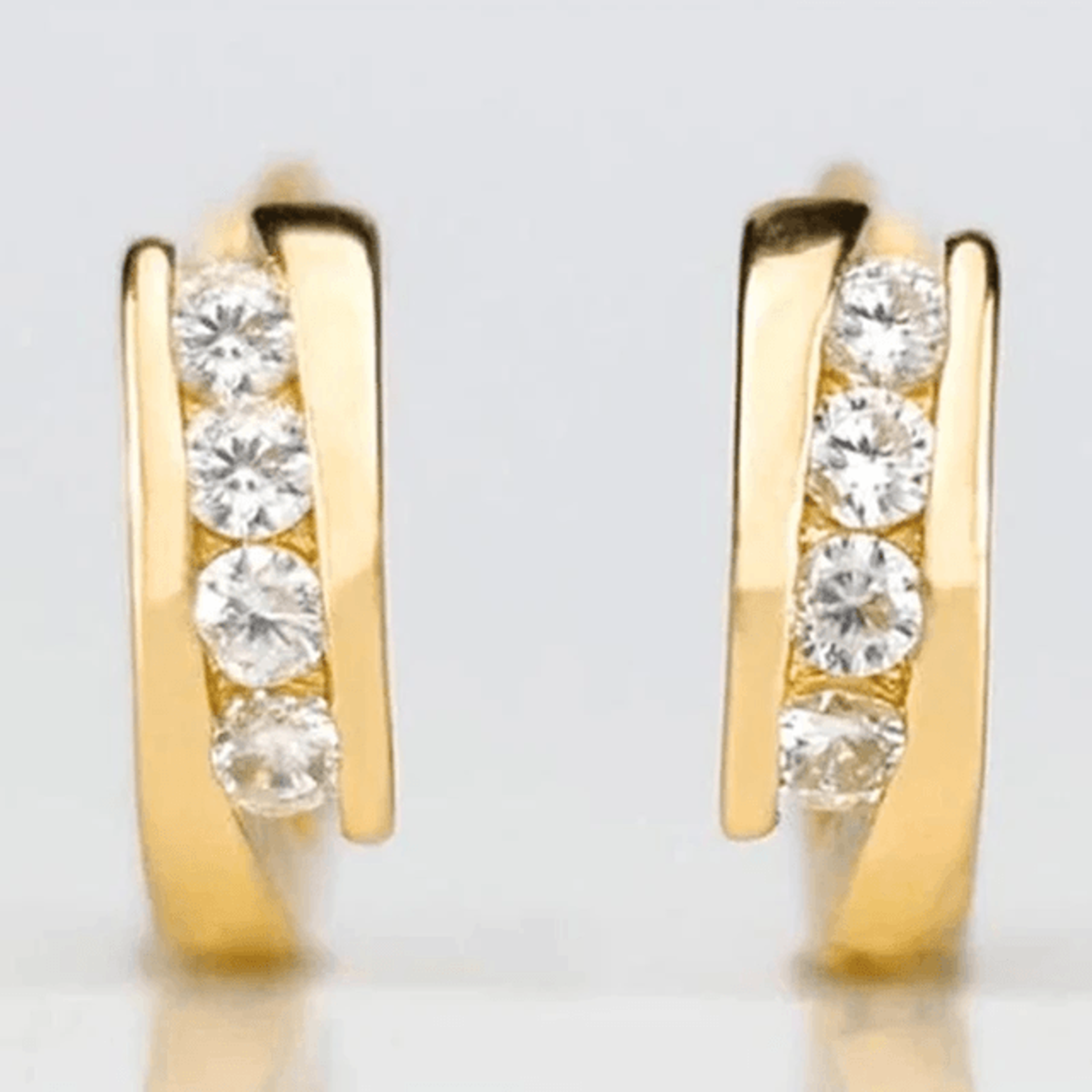 LumiCurve Gold Hoop Earrings 0