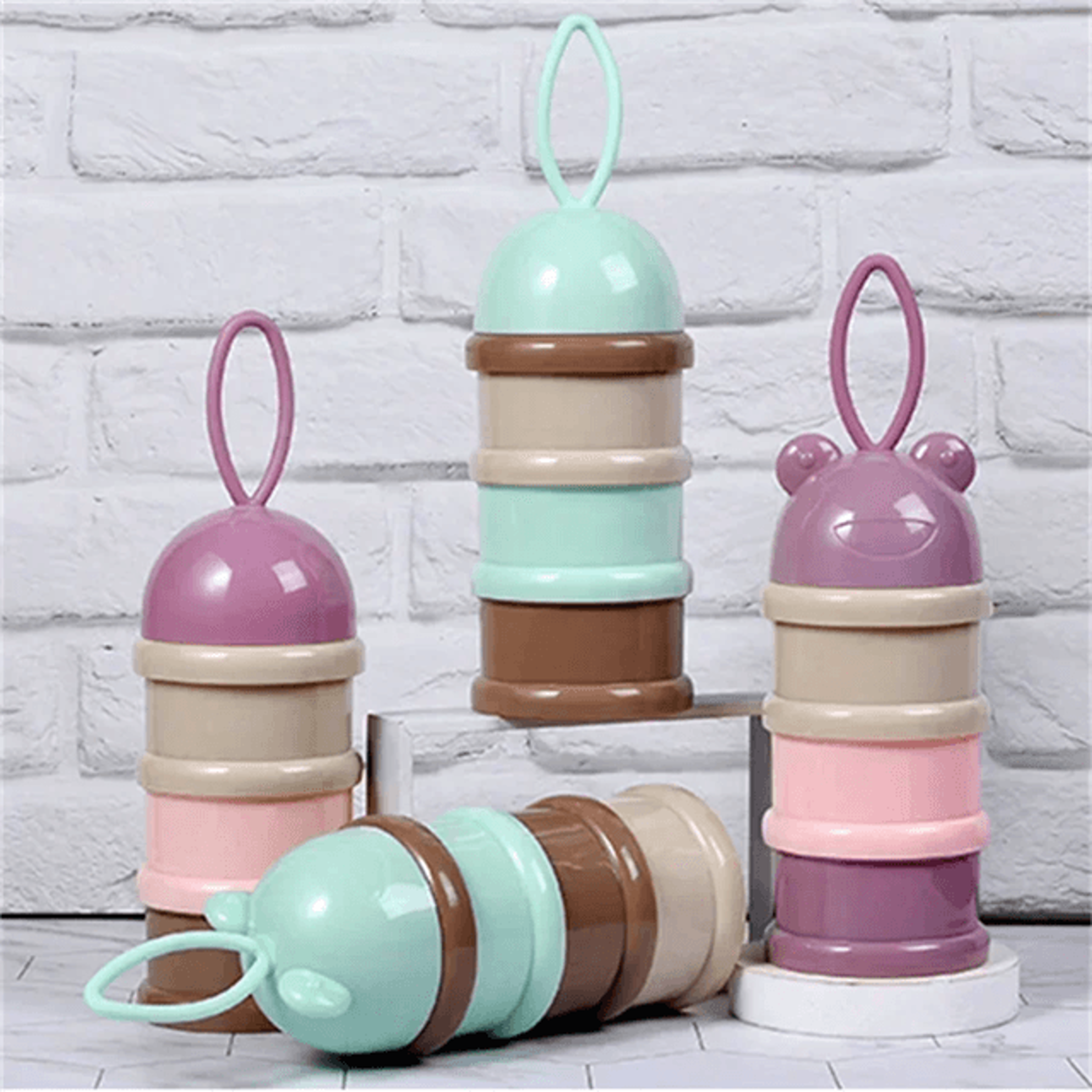 Tripoti 3 Tier Milk Powder And Snack Container 0